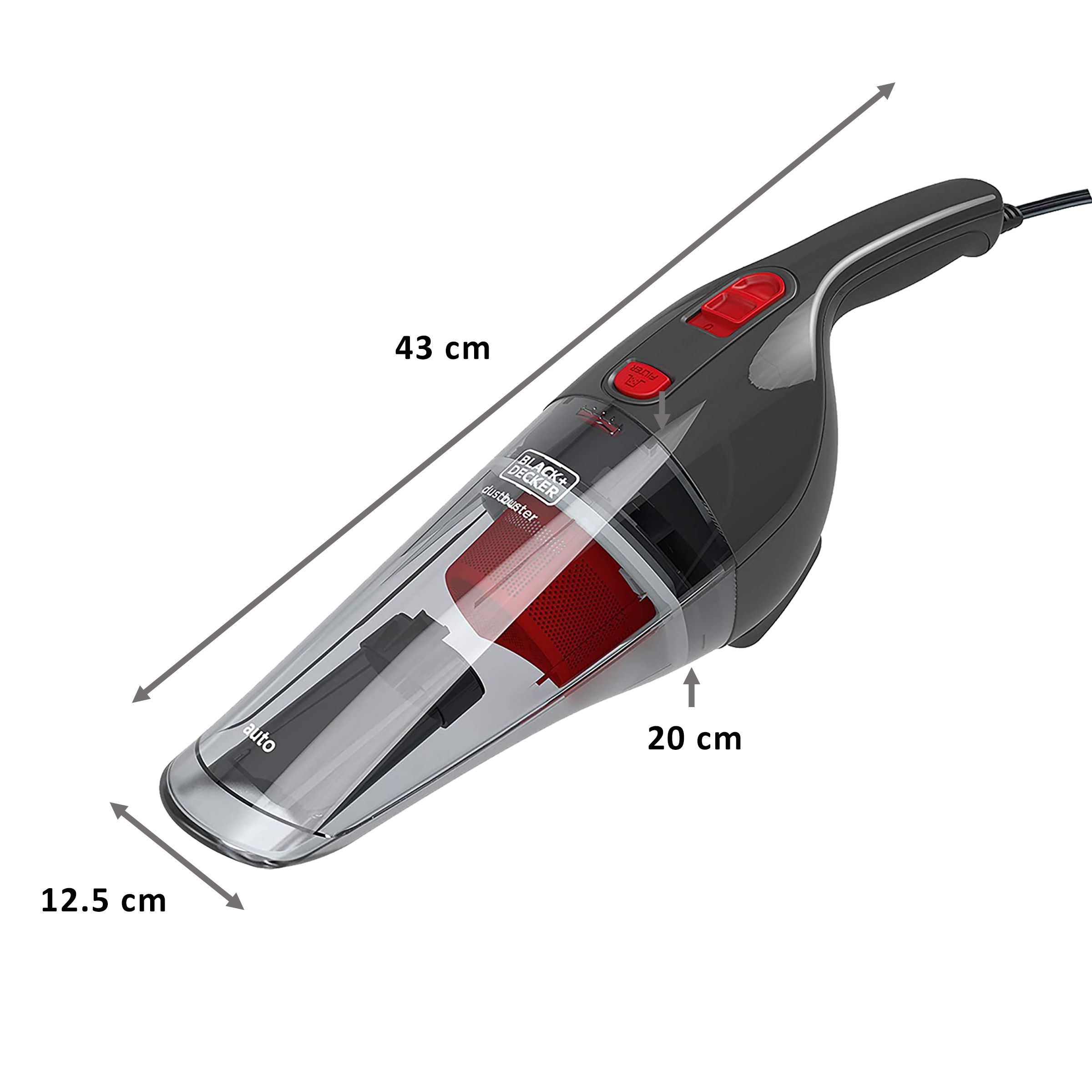 BLACK+DECKER Dustbuster Car Vacuum Cleaner (NV1200AV-B5, Black) BLACK+DECKER Dustbuster Car Vacuum Cleaner (NV1200AV-B5, Black)_2
