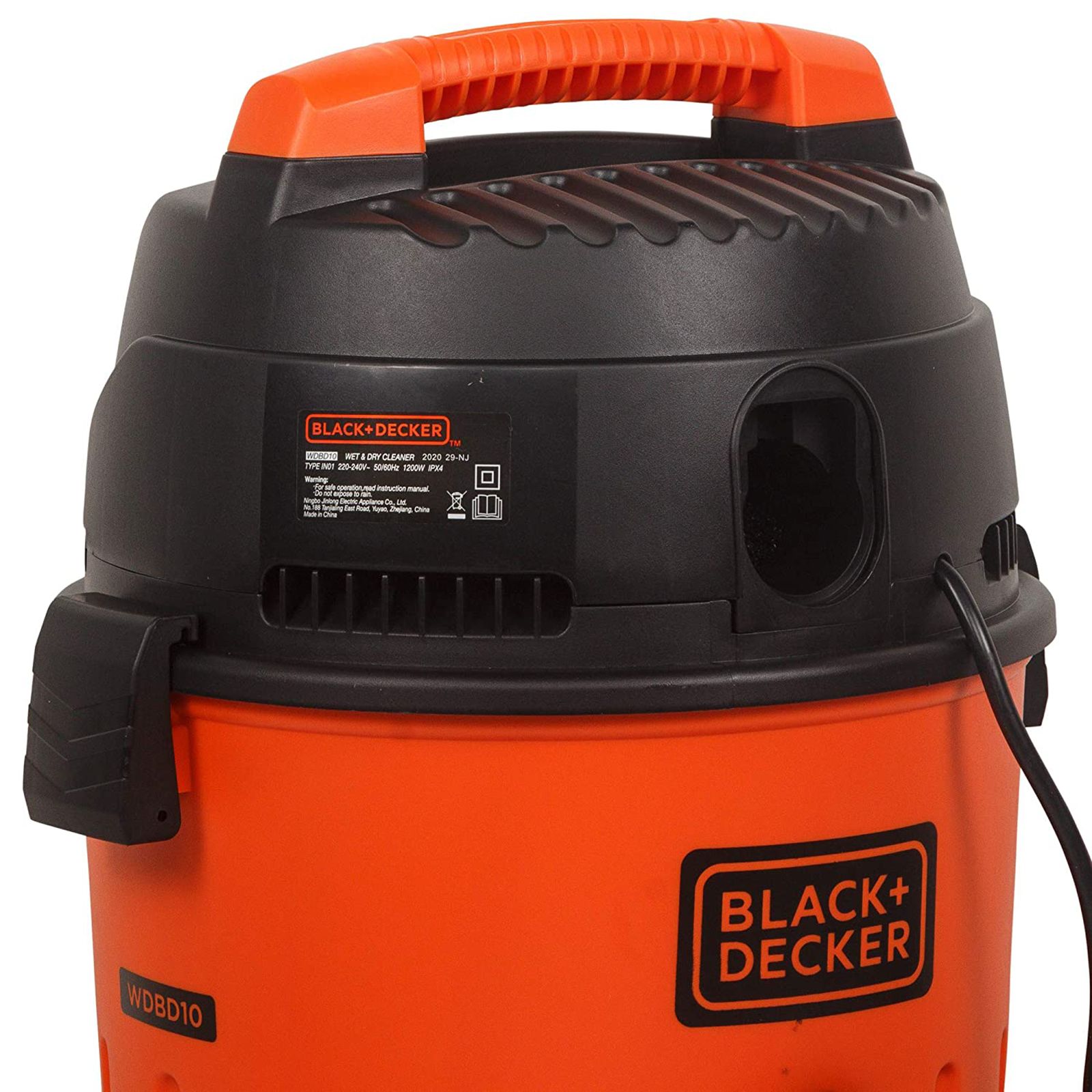 BLACK+DECKER 1200 Watts Wet & Dry Vacuum Cleaner (WDBD10-IN, Orange)_8