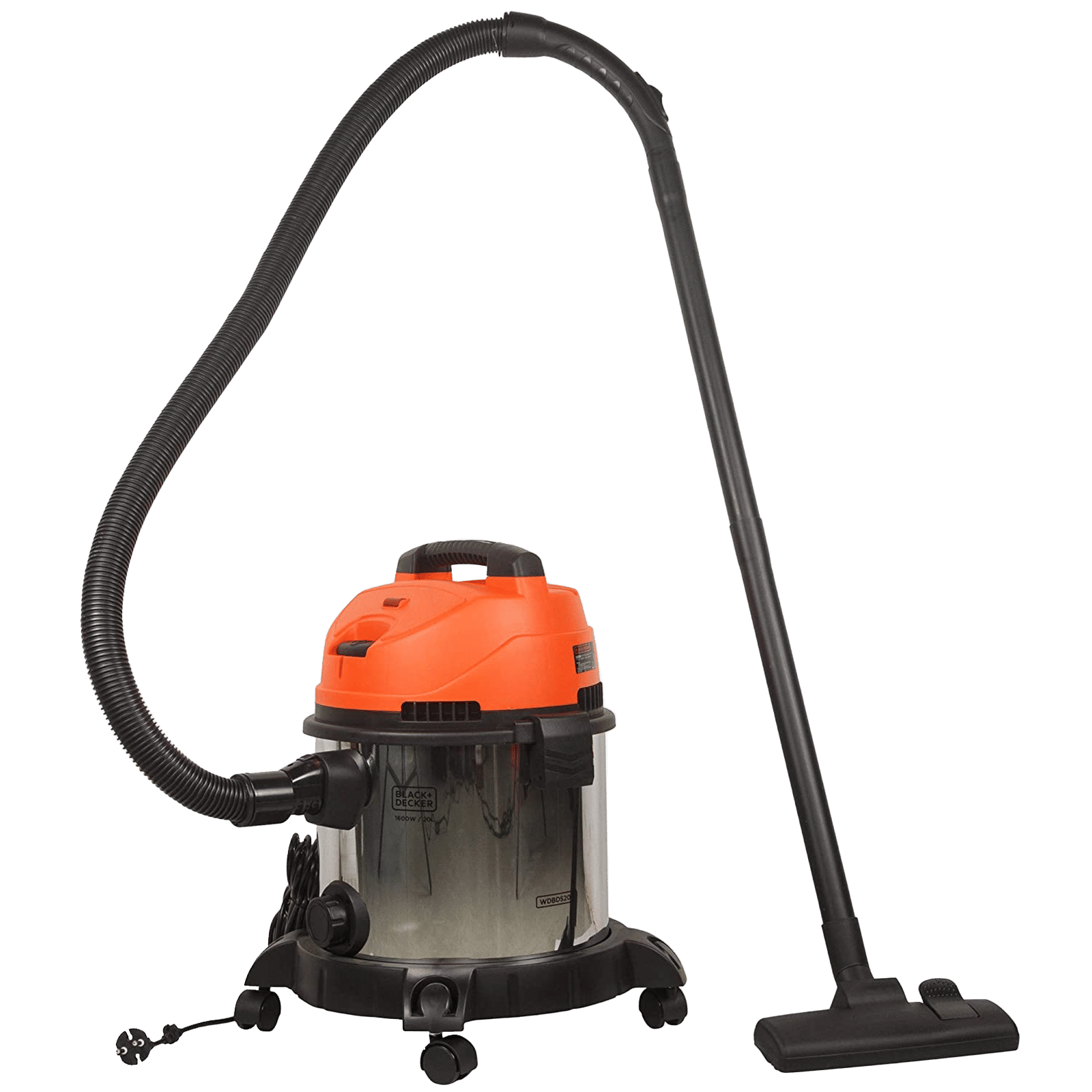 BLACK+DECKER 1600 Watts Wet & Dry Vacuum Cleaner (WDBDS20-IN, Orange) BLACK+DECKER 1600 Watts Wet & Dry Vacuum Cleaner (WDBDS20-IN, Orange)_1