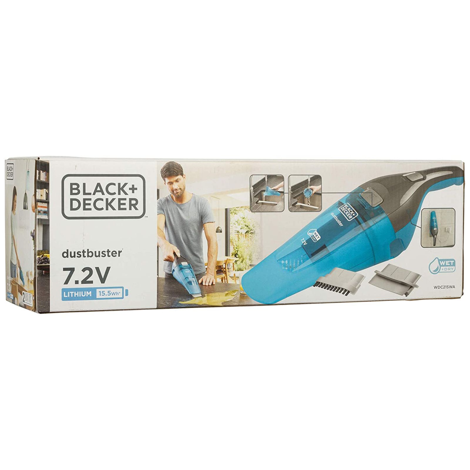 BLACK+DECKER Dustbuster Cordless Wet & Dry Hand Vacuum Cleaner (WDC215WA-QW, Blue) BLACK+DECKER Dustbuster Cordless Wet & Dry Hand Vacuum Cleaner (WDC215WA-QW, Blue)_16