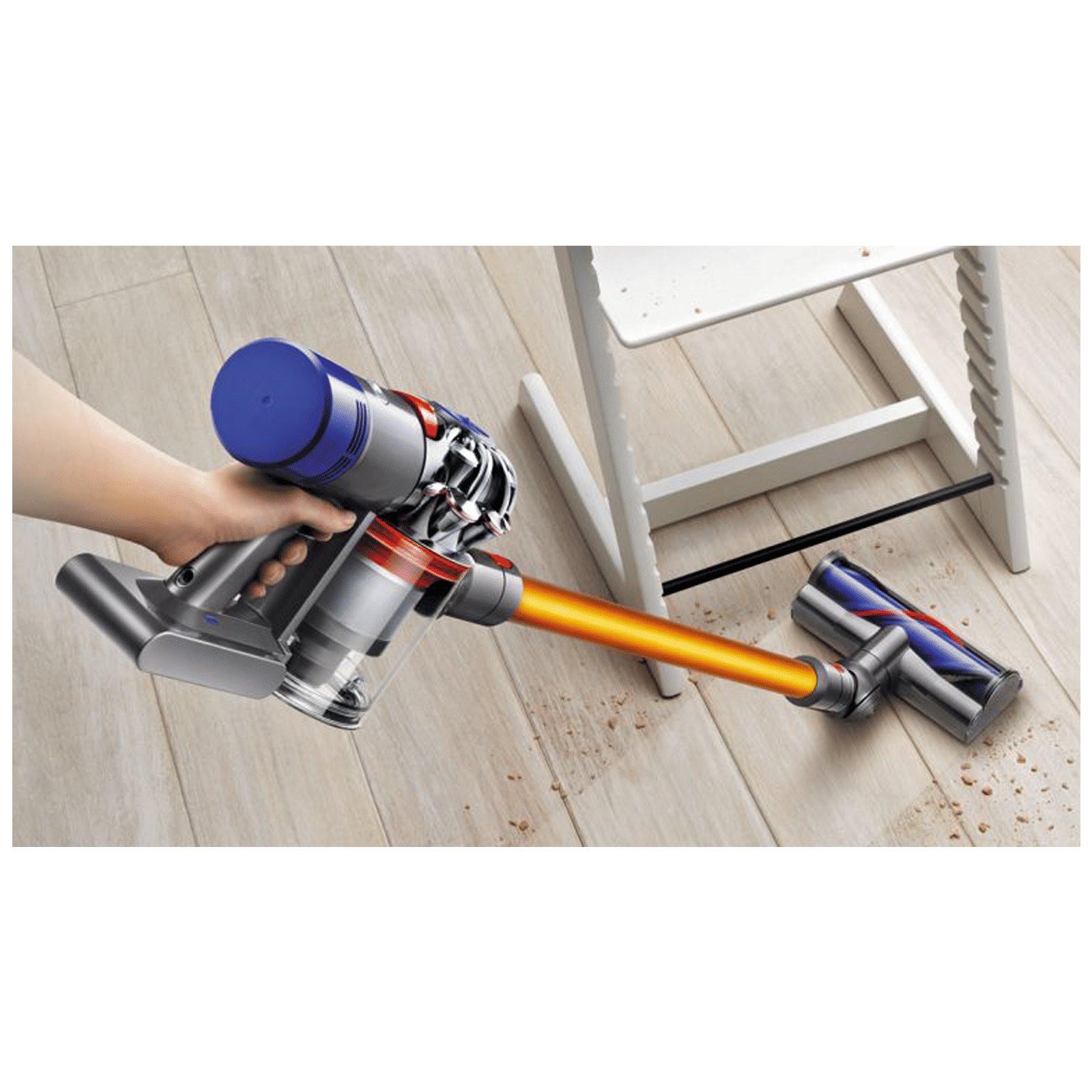 dyson V8 Absolute 115 Air Watts Cordless Vacuum Cleaner (0.54 Liter Tank, 381353-01, Nickel/Yellow) dyson V8 Absolute 115 Air Watts Cordless Vacuum Cleaner (0.54 Liter Tank, 381353-01, Nickel/Yellow)_5