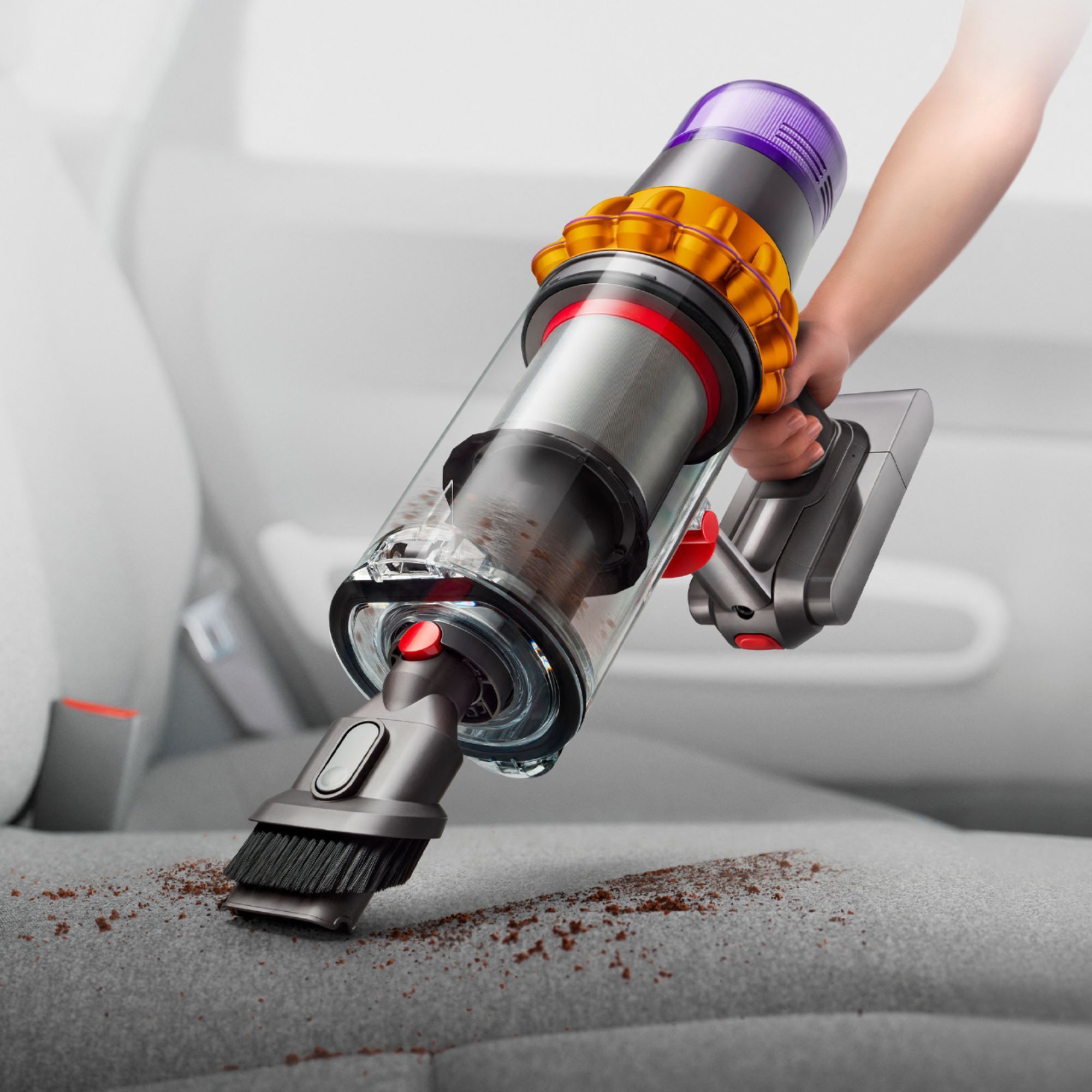 dyson V15 Detect Dry Vacuum Cleaner (381356-01, Silver/Yellow) dyson V15 Detect Dry Vacuum Cleaner (381356-01, Silver/Yellow)_4