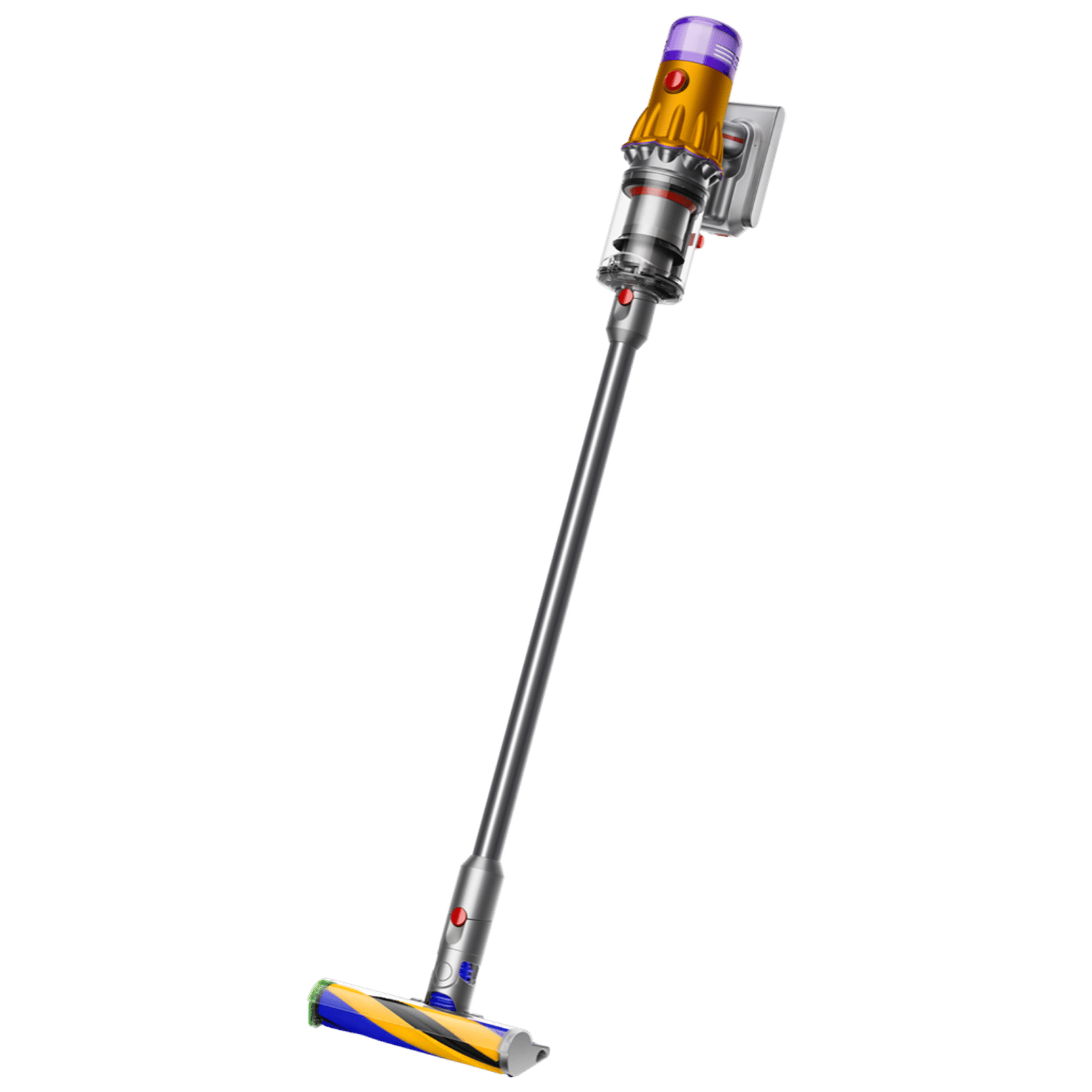 dyson V12 Detect Slim 150W Cordless Wet & Dry Vacuum Cleaner with 11 Cyclones Technology (LCD Screen, Yellow & Nickel)_1
