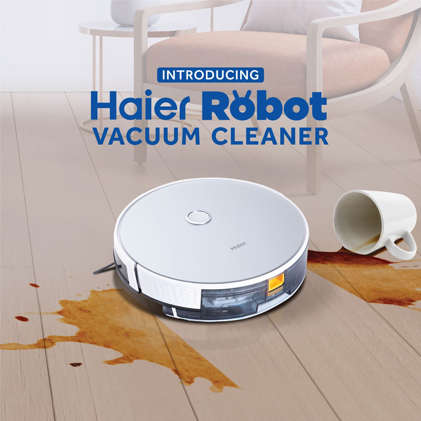 Haier Smart Robotic Vacuum Cleaner & Mop with Wi-Fi Connectivity (Alexa & Google Assistant, Silver)_8