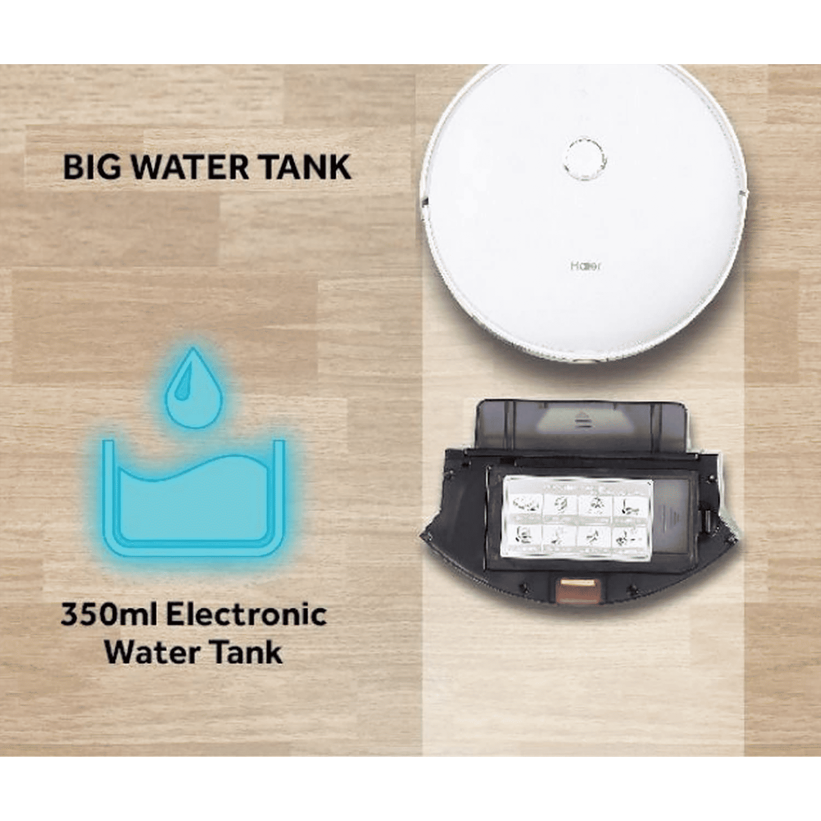 Haier Smart Robotic Vacuum Cleaner & Mop with Wi-Fi Connectivity (Alexa & Google Assistant, Silver)_9