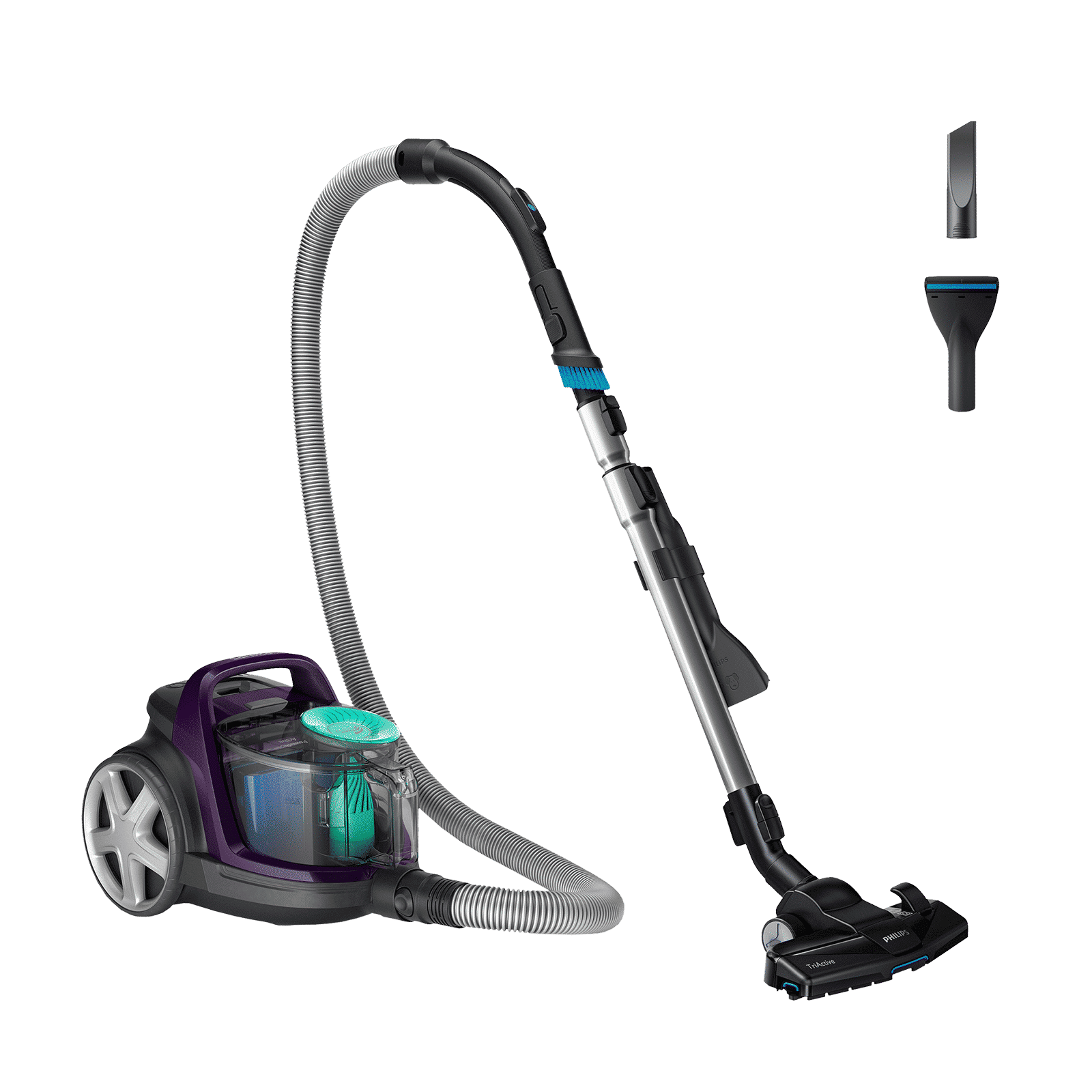 PHILIPS 5000 Series 1900W Cordless Dry Vacuum Cleaner with PowerCyclone 7 Technology (TriActive Nozzle, Magic Purple)_5
