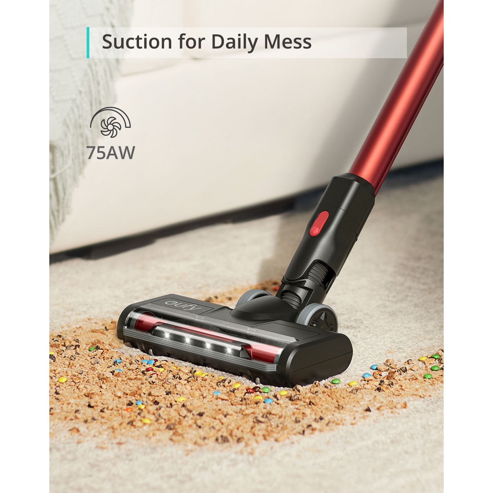 eufy HomeVac S11 Lite 215 Watts Dry Vacuum Cleaner (0.65 Litres, T2503, Red) eufy HomeVac S11 Lite 215 Watts Dry Vacuum Cleaner (0.65 Litres, T2503, Red)_4