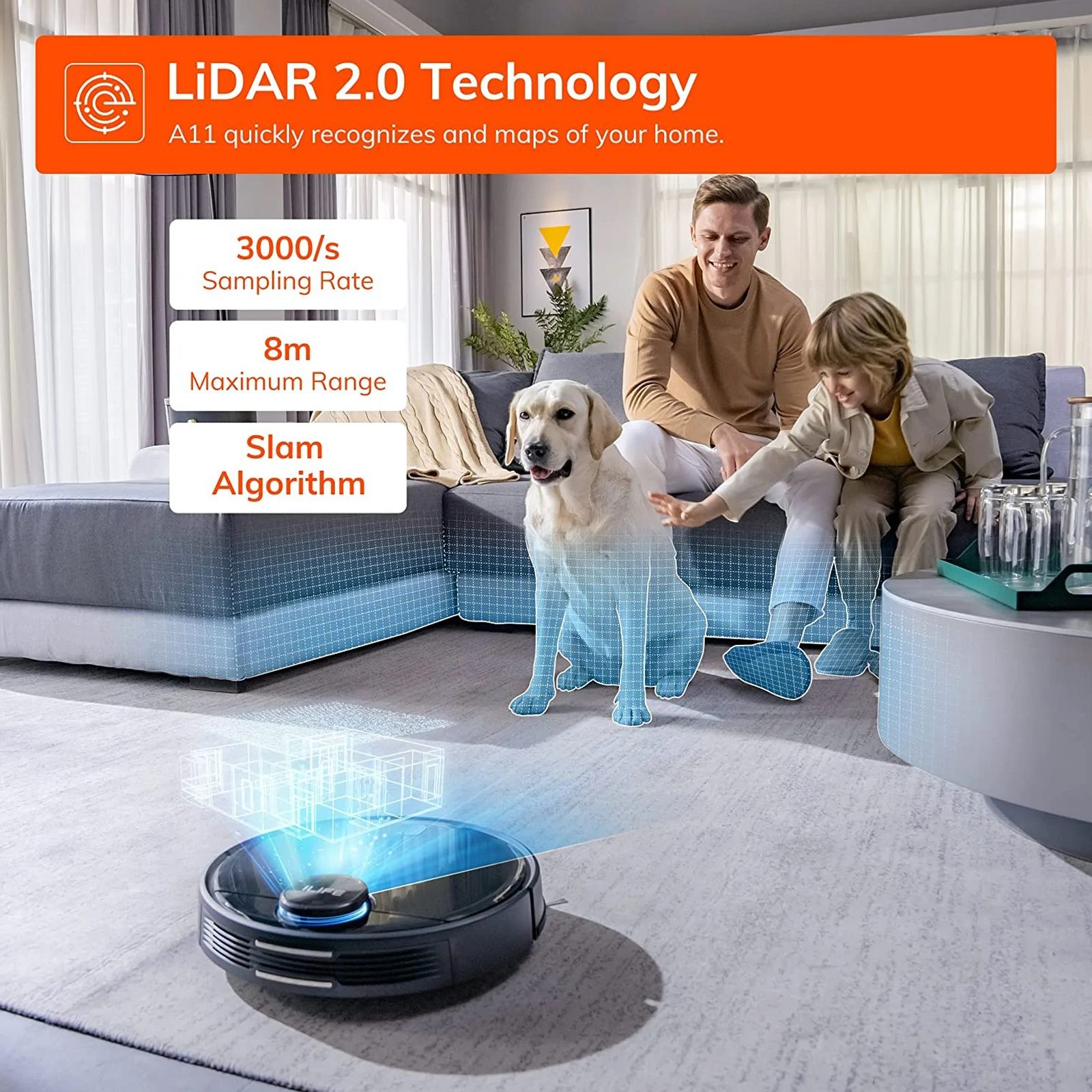 ILIFE A11 40 Watts Robotic Vacuum Cleaner (450 ml, YD-1X6I-AE9B, Black)_2