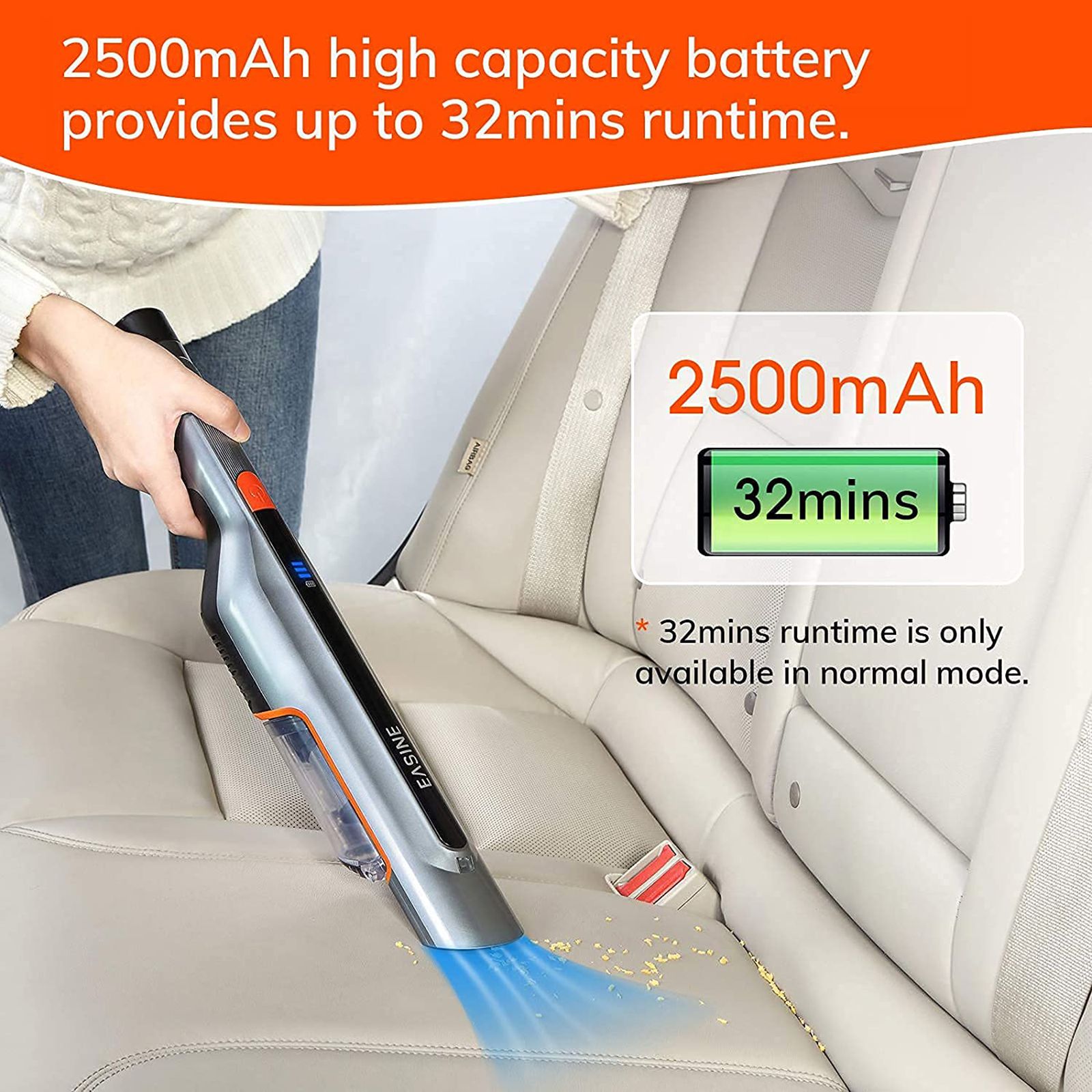 ILIFE Easine Handheld Vacuum Cleaner (150ml Tank, M50, Grey) ILIFE Easine Handheld Vacuum Cleaner (150ml Tank, M50, Grey)_6
