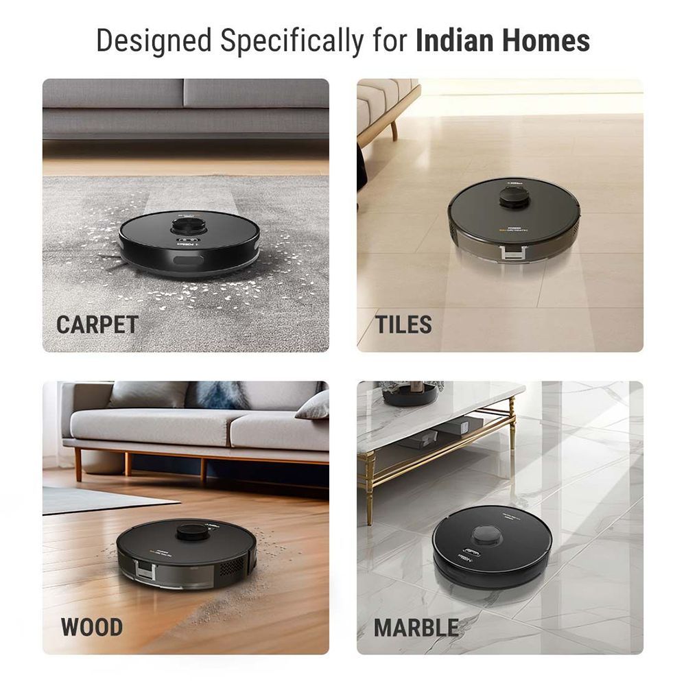 EUREKA FORBES LVac Voice Pro Robotic Vacuum Cleaner & Mop with Wi-Fi Connectivity (Smart Voice Control, Black) EUREKA FORBES LVac Voice Pro Robotic Vacuum Cleaner & Mop with Wi-Fi Connectivity (Smart Voice Control, Black)_9