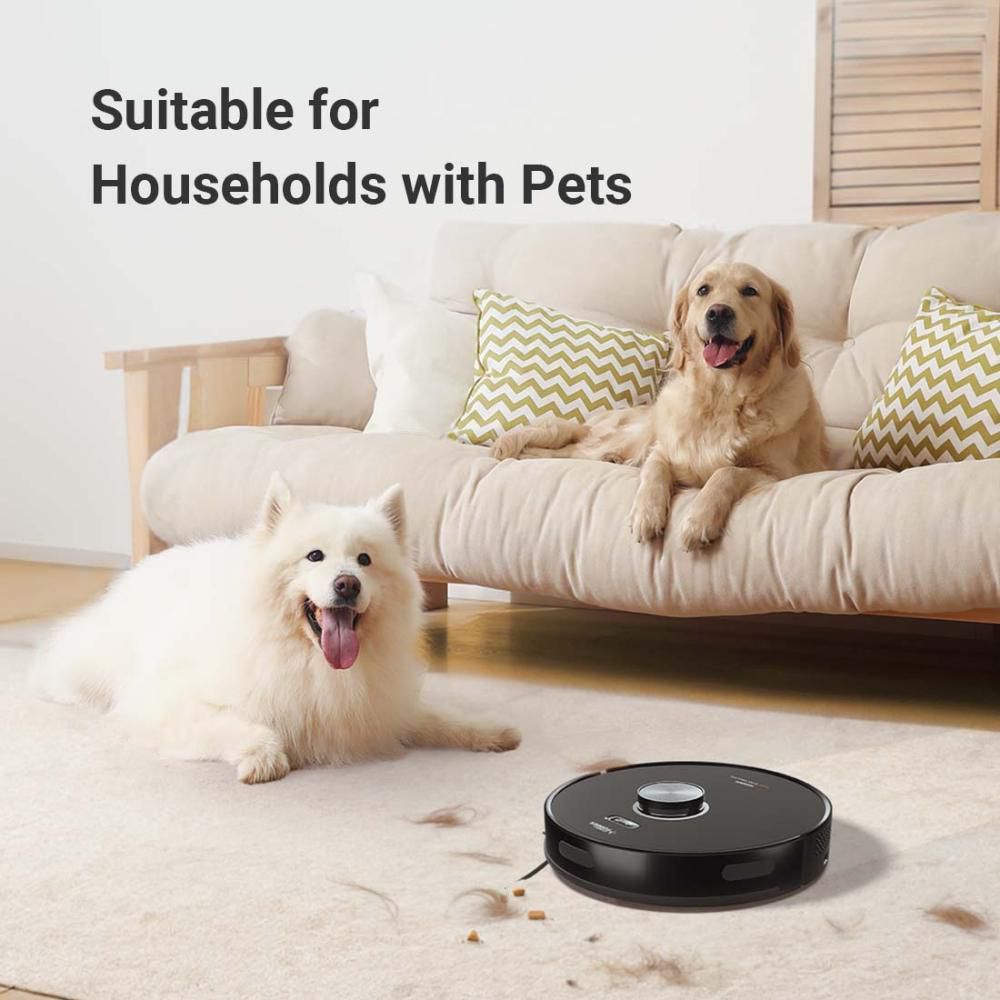 EUREKA FORBES LVac Voice Pro Robotic Vacuum Cleaner & Mop with Wi-Fi Connectivity (Smart Voice Control, Black) EUREKA FORBES LVac Voice Pro Robotic Vacuum Cleaner & Mop with Wi-Fi Connectivity (Smart Voice Control, Black)_12