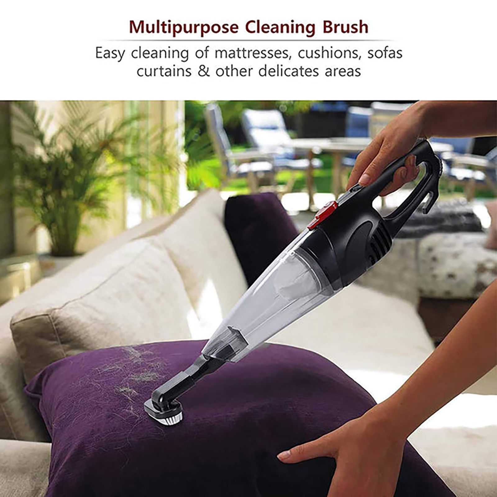 AGARO Regal 800W Car Vacuum Cleaner with Multipurpose Cleaning Brush (Durable ABS & Compact Body, Black)_4
