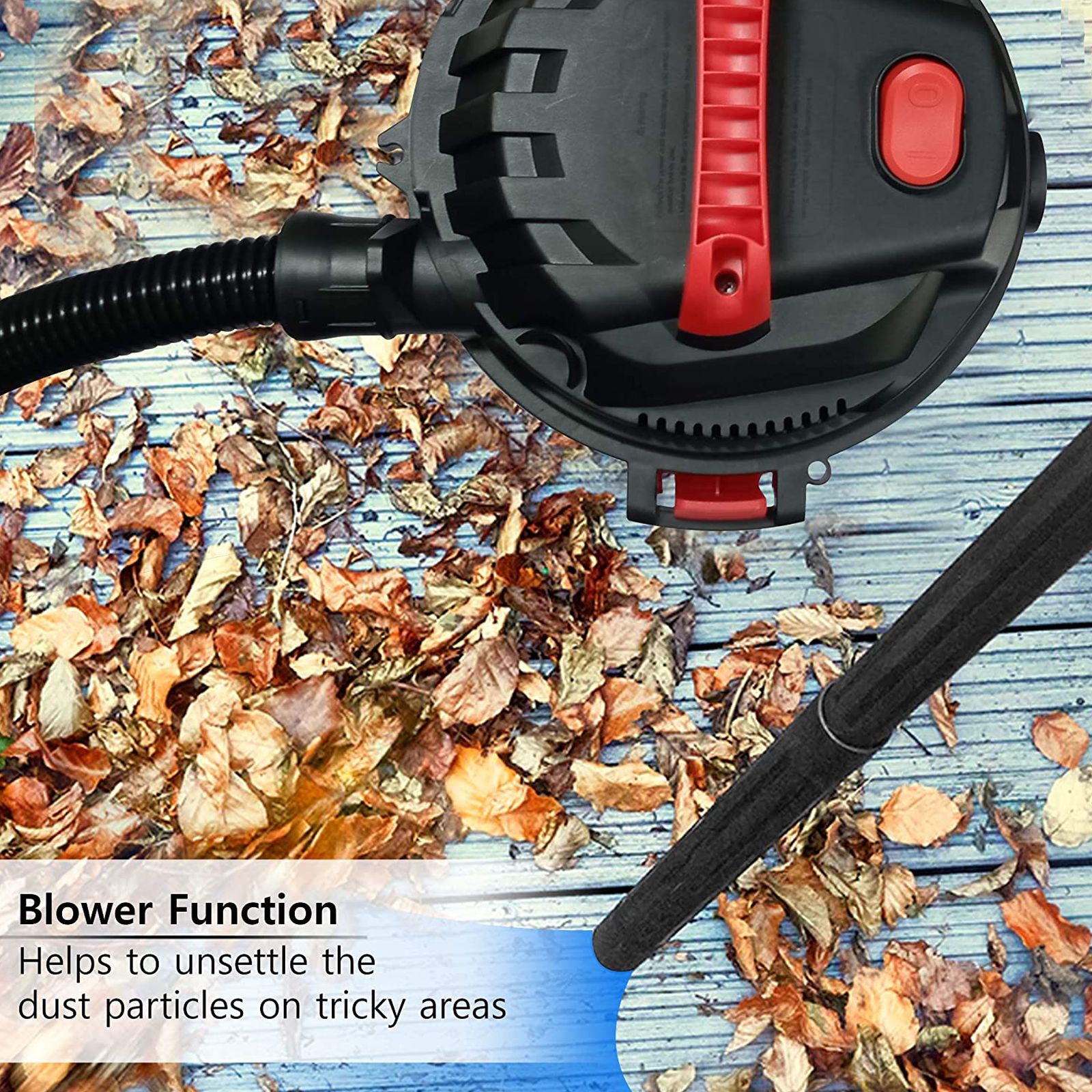 AGARO Rapid 1000W Wet & Dry Vacuum Cleaner with Turbo Motor (Dual Operations, Red)_4