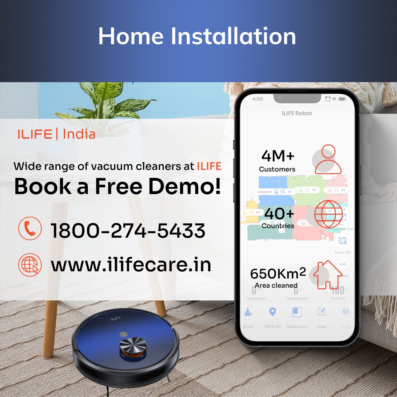 ILIFE T10s Robotic Vacuum Cleaner & Mop with Wi-Fi Connectivity (Alexa & Google Assistant, Black) ILIFE T10s Robotic Vacuum Cleaner & Mop with Wi-Fi Connectivity (Alexa & Google Assistant, Black)_12