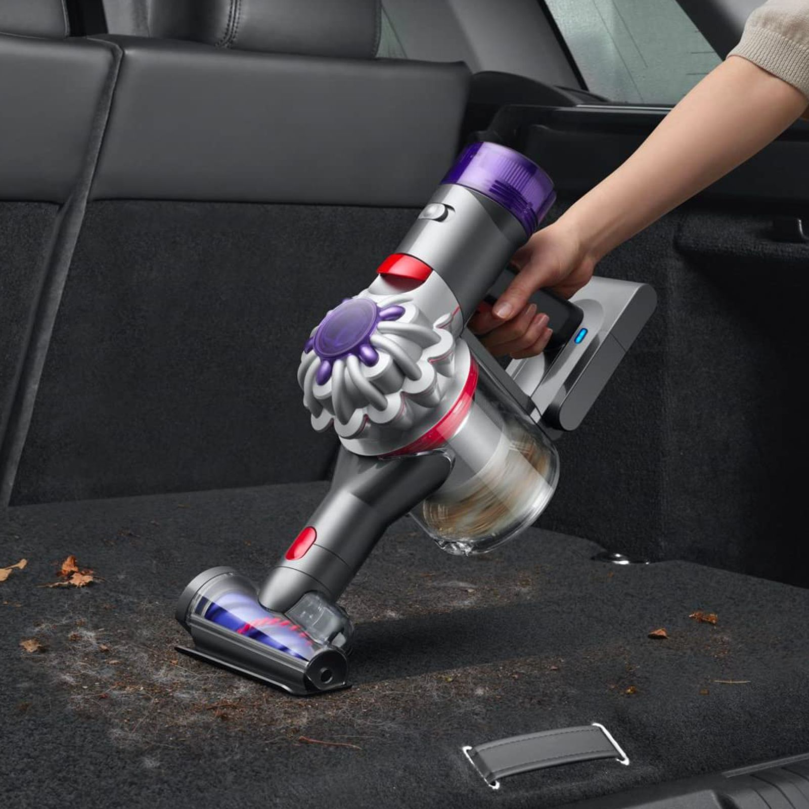 dyson V8 Absolute 115W Cordless Dry Vacuum Cleaner with De-tangling Technology (Acoustic Control, Grey)_4