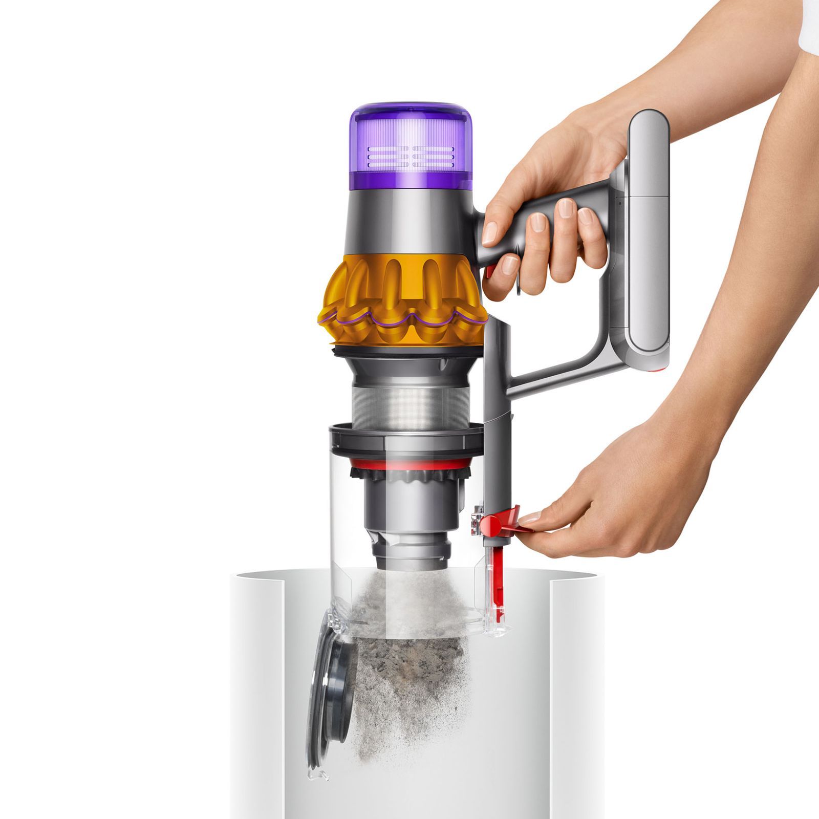 dyson V15 Detect 240W Cordless Dry Vacuum Cleaner with Anti-tangle Technology (LCD Screen, Yellow & Nickel)_7