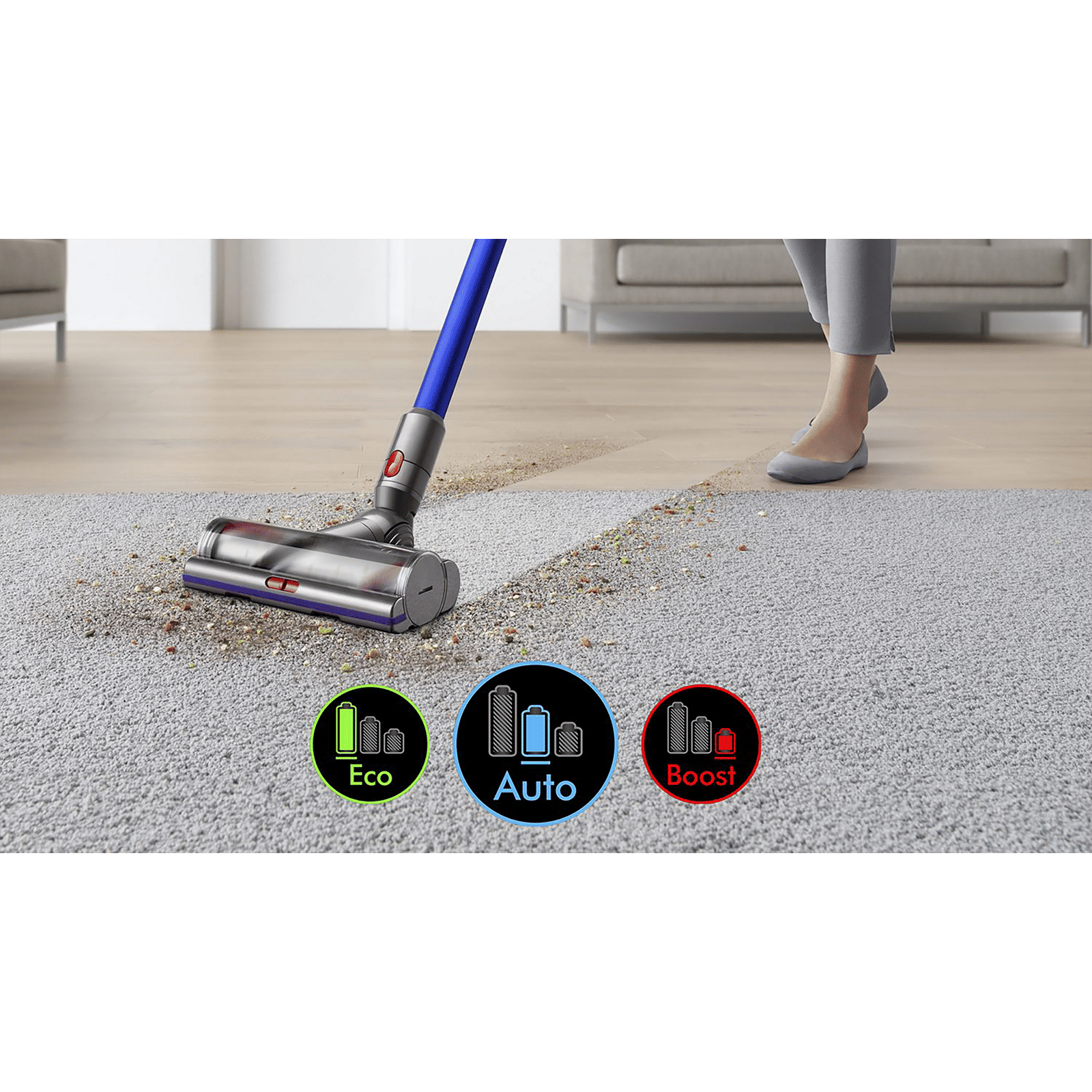 dyson V11 Absolute 185W Cordless Dry Vacuum Cleaner with De-tangling Technology (Swappable Battery, Nickel & Blue) dyson V11 Absolute 185W Cordless Dry Vacuum Cleaner with De-tangling Technology (Swappable Battery, Nickel & Blue)_7