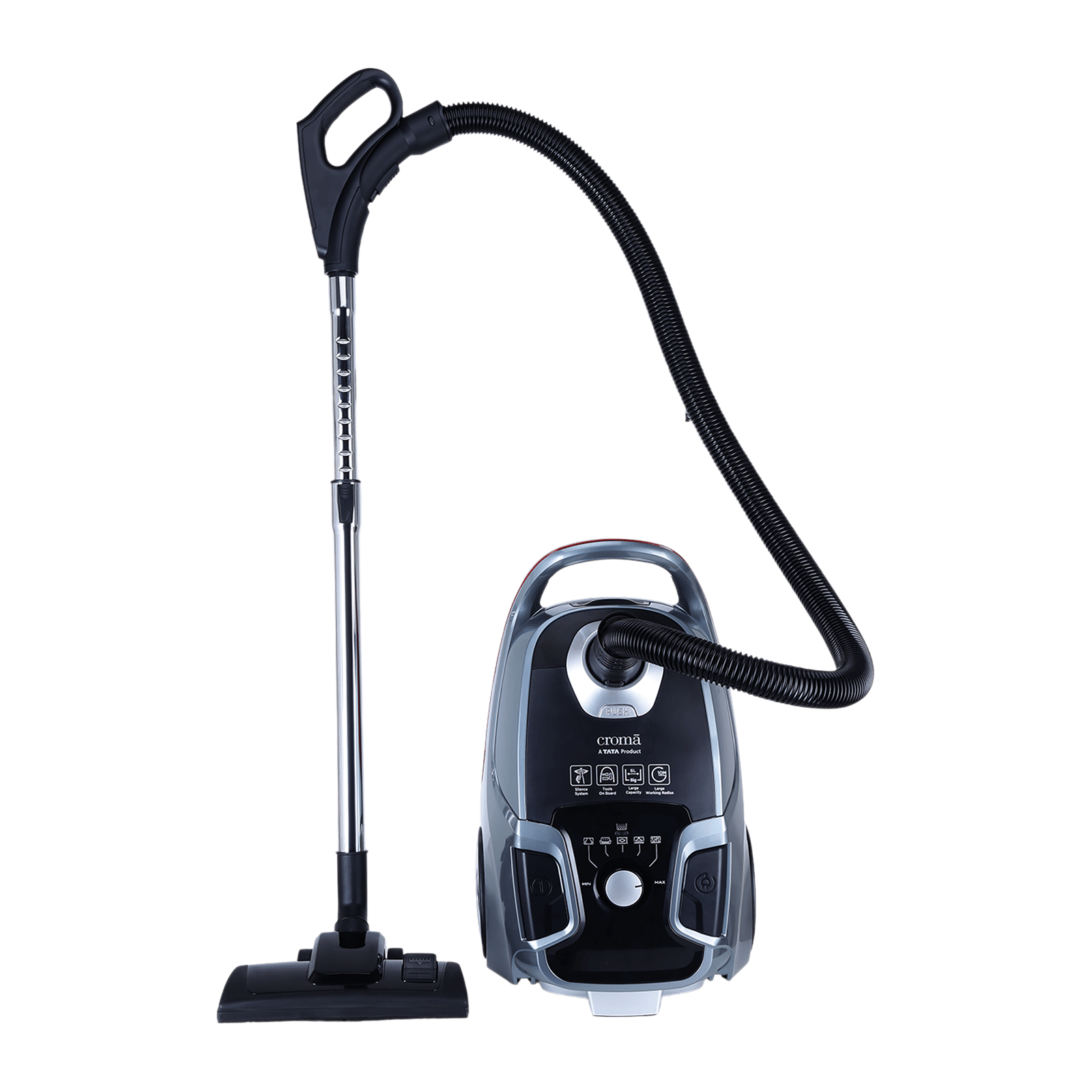 Croma 2000 W Dry Vacuum Cleaner with Hepa Filter (Bagged Dust Collection, Grey)_1