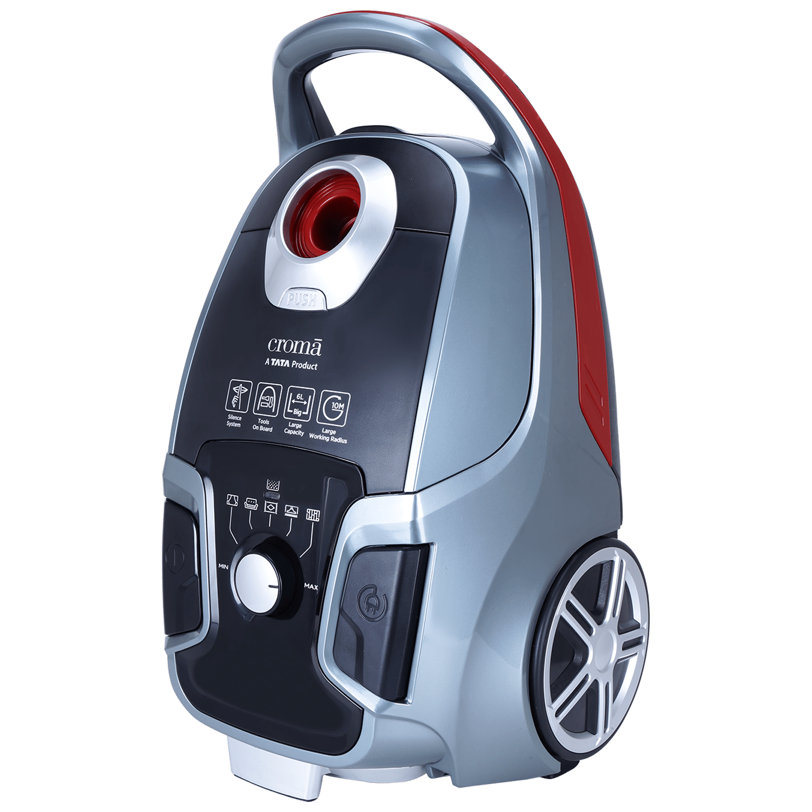 Croma 2000 W Dry Vacuum Cleaner with Hepa Filter (Bagged Dust Collection, Grey)_5