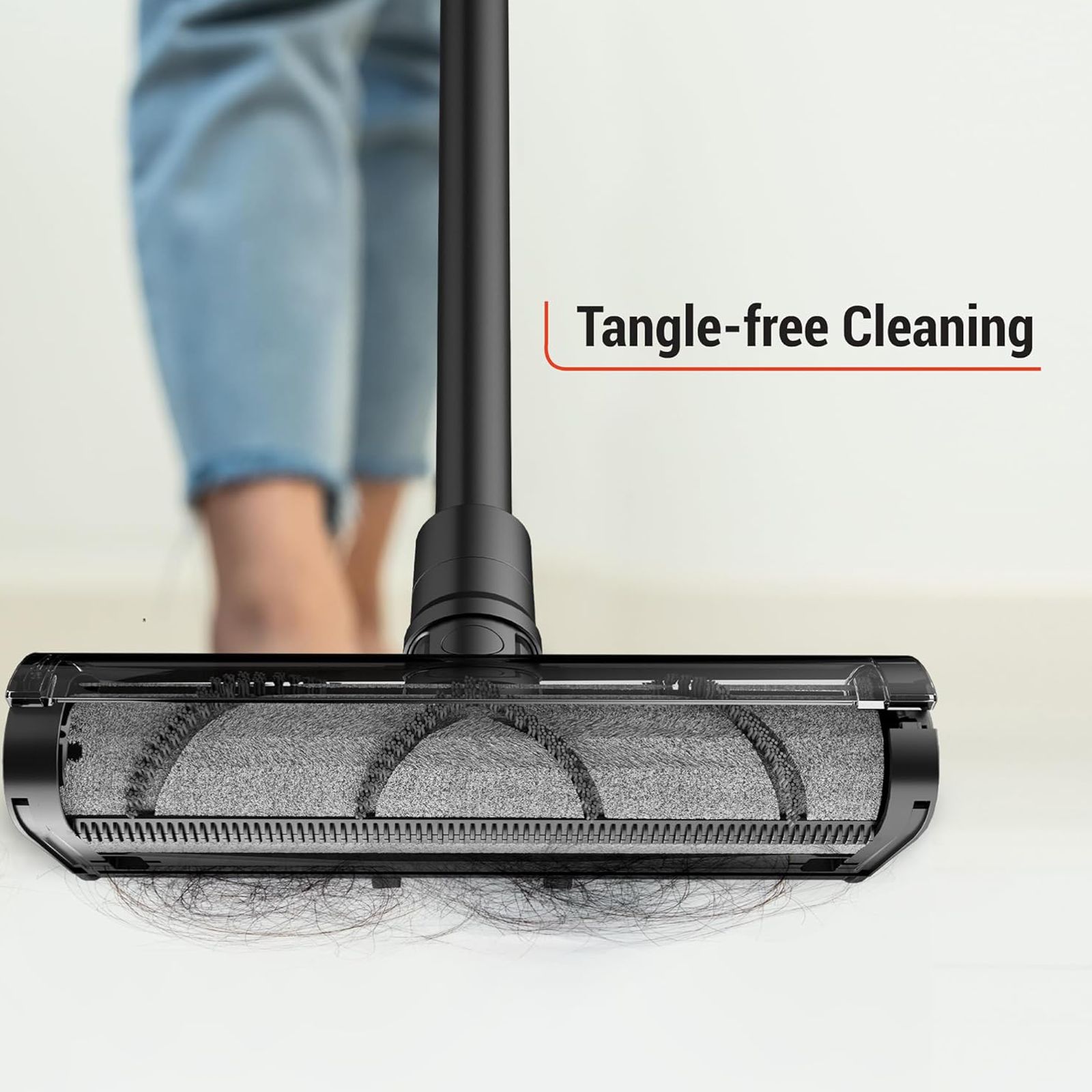 EUREKA FORBES ZeroBend Z21 550W Cordless Dry Vacuum Cleaner with Cyclonic Technology (3-in-1 Motorised Floor Brush, Dark Grey)_5