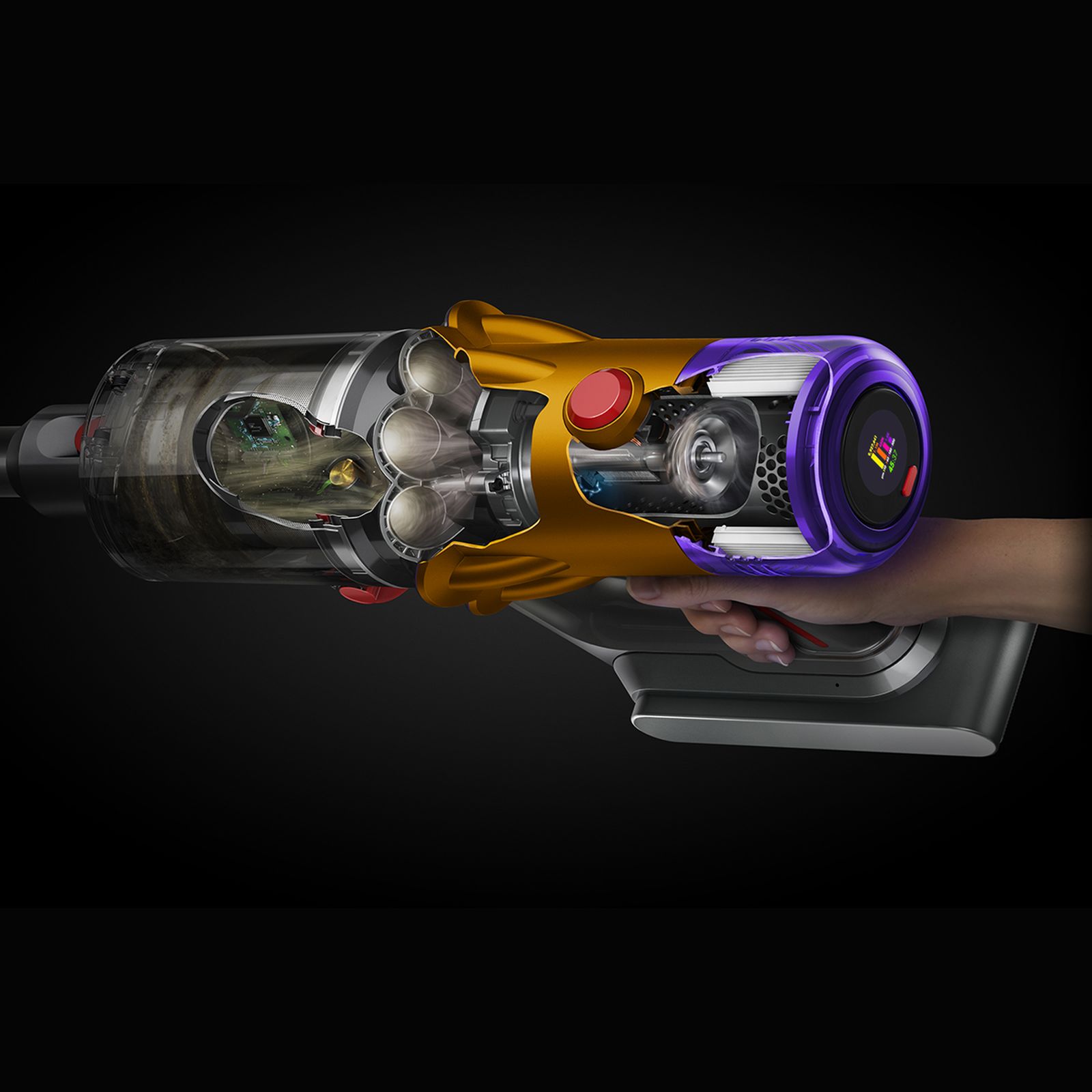 dyson V12 Detect Slim Absolute 150W Cordless Dry Vacuum Cleaner with Laser & Dust Detect Technology (Scientific Proof, Yellow & Nickel) dyson V12 Detect Slim Absolute 150W Cordless Dry Vacuum Cleaner with Laser & Dust Detect Technology (Scientific Proof, Yellow & Nickel)_4