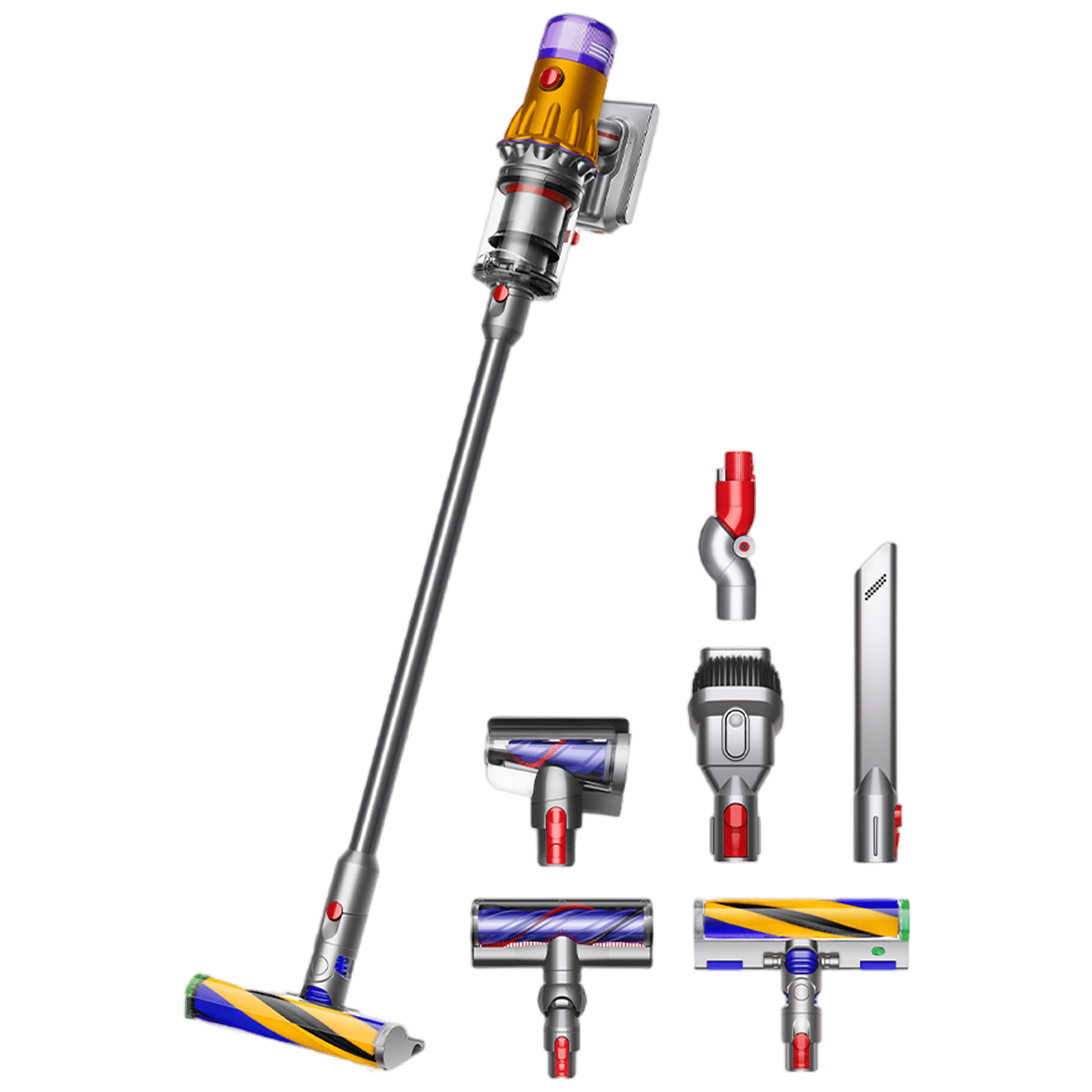 dyson V12 Detect Slim Absolute 150W Cordless Dry Vacuum Cleaner with Laser & Dust Detect Technology (Scientific Proof, Yellow & Nickel) dyson V12 Detect Slim Absolute 150W Cordless Dry Vacuum Cleaner with Laser & Dust Detect Technology (Scientific Proof, Yellow & Nickel)_1