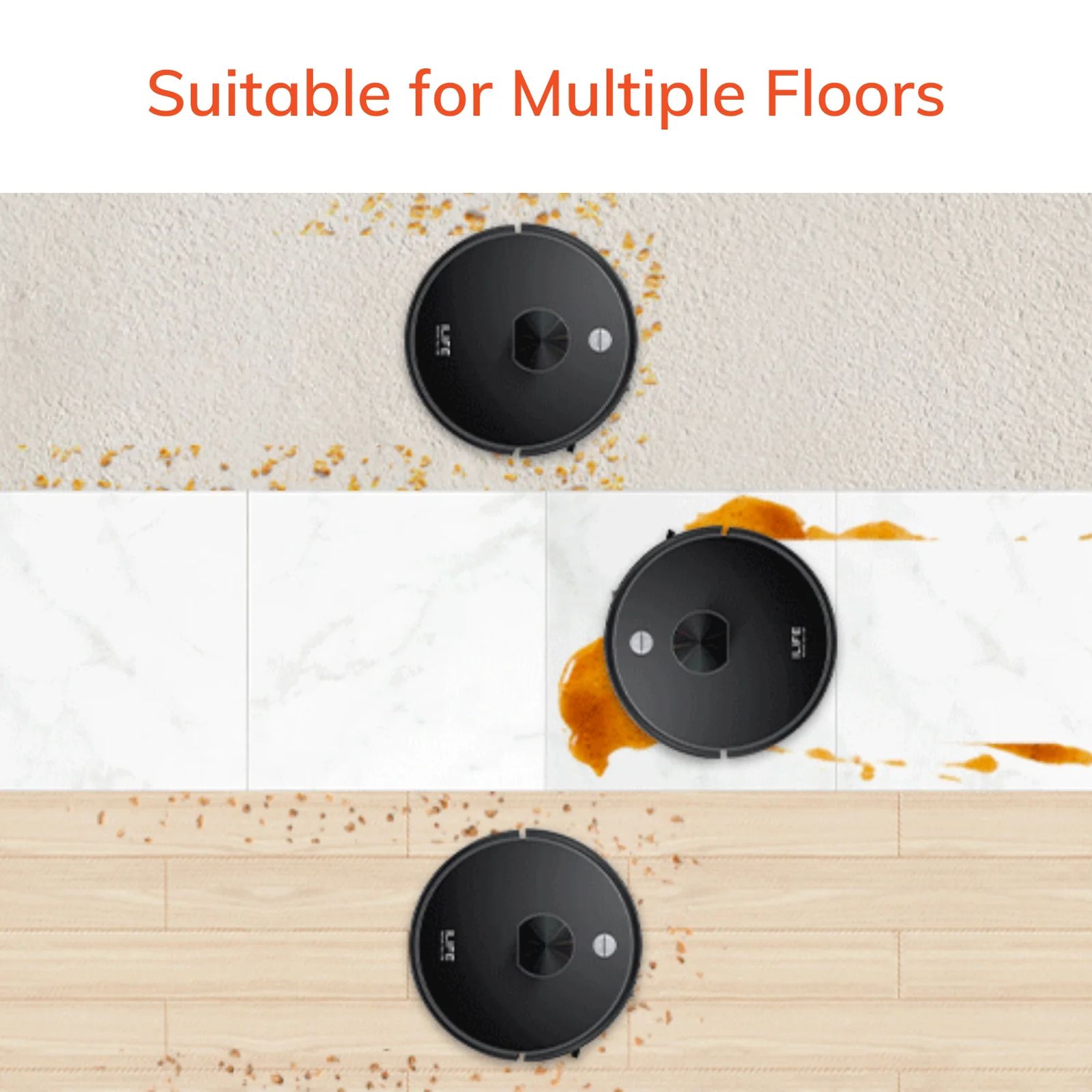 ILIFE A20 Robotic Vacuum Cleaner & Mop with Wi-Fi Connectivity (Alexa & Google Assistant, Black) ILIFE A20 Robotic Vacuum Cleaner & Mop with Wi-Fi Connectivity (Alexa & Google Assistant, Black)_9