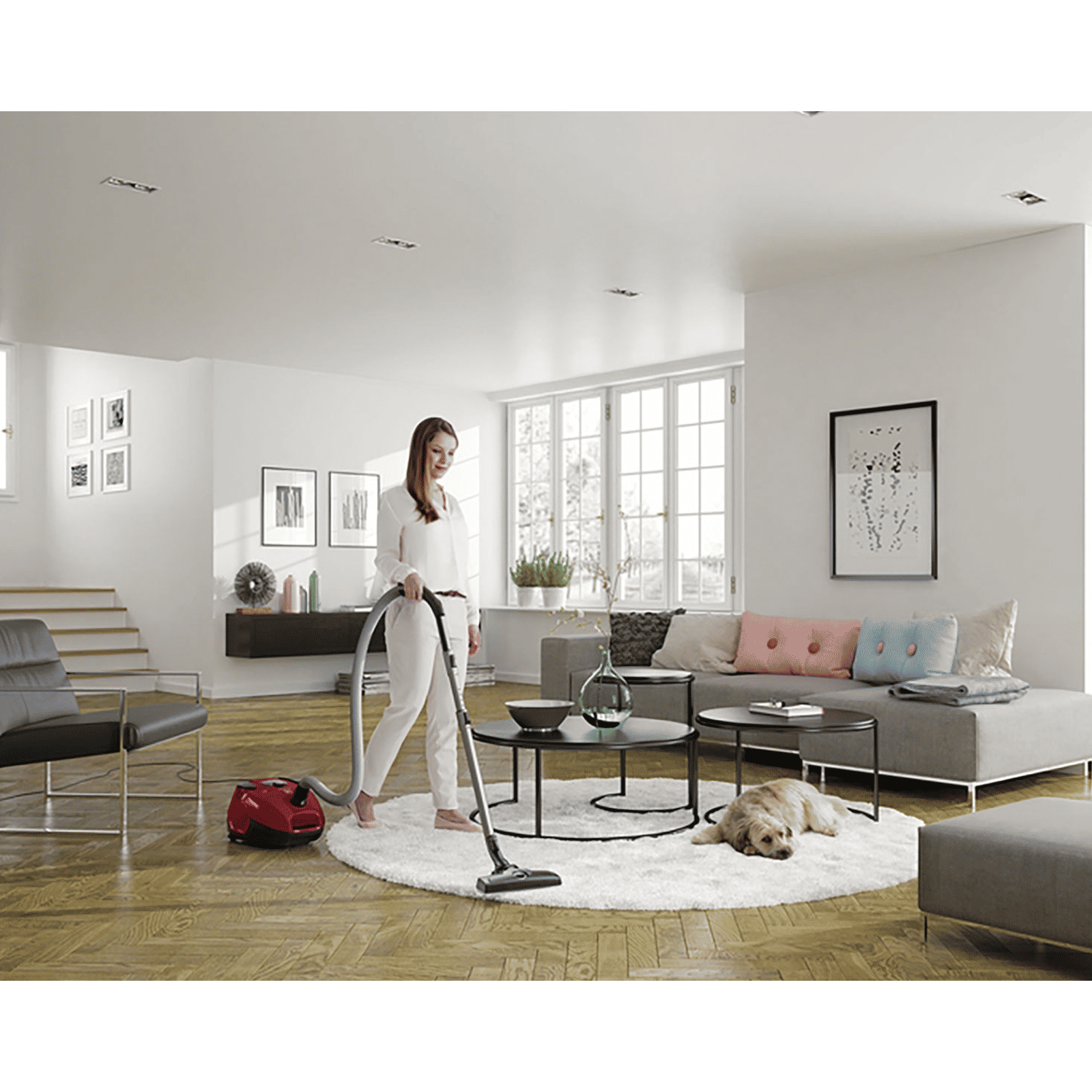 Electrolux Silent Performer 2000 W Dry Vacuum Cleaner with Washable Hygiene Filter 12 (360 Degree Motion Technology, Chilli Red) Electrolux Silent Performer 2000 W Dry Vacuum Cleaner with Washable Hygiene Filter 12 (360 Degree Motion Technology, Chilli Red)_5