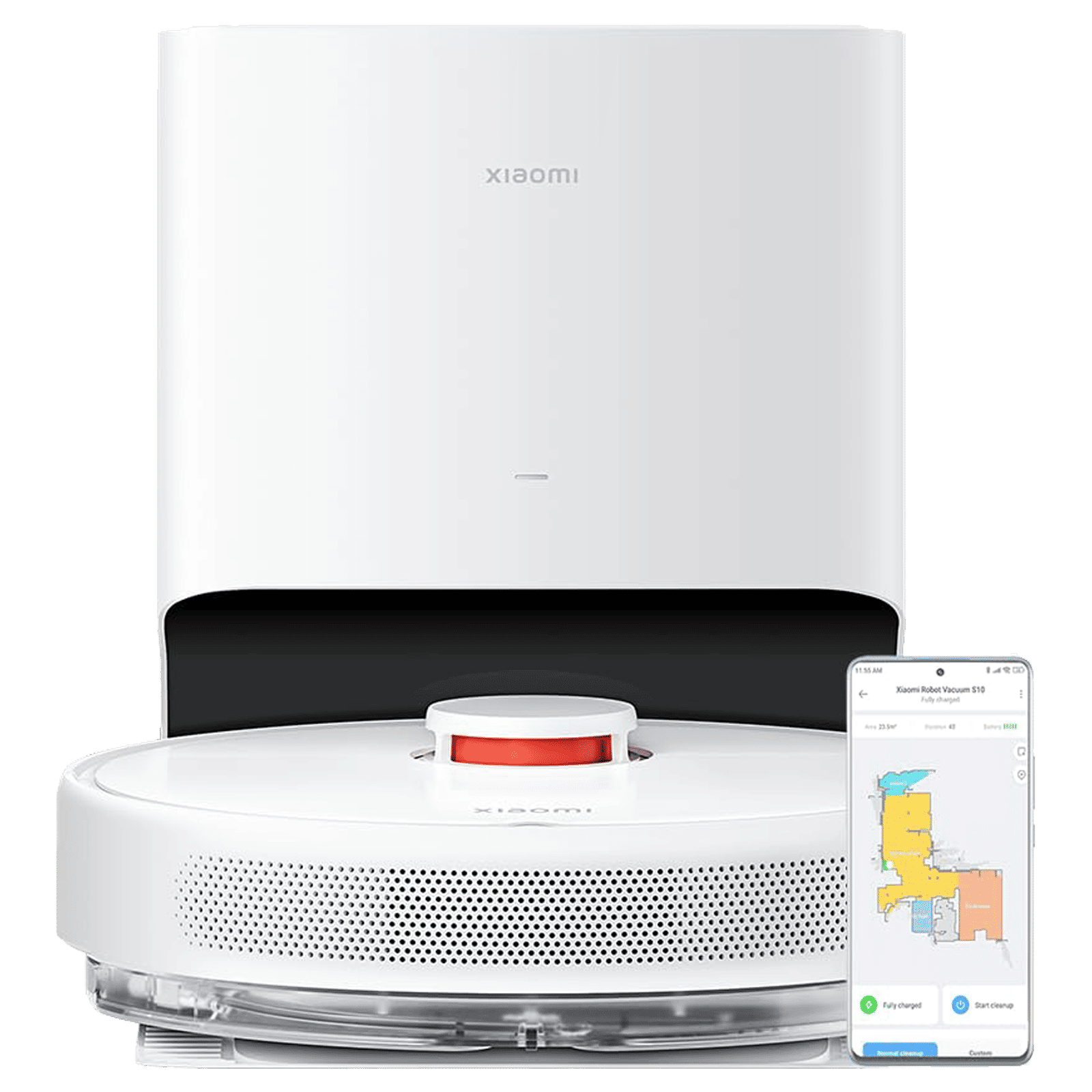 Xiaomi X10 Robotic Vacuum Cleaner & Mop with Auto Recharging Station (5200 mAh Battery, White) Xiaomi X10 Robotic Vacuum Cleaner & Mop with Auto Recharging Station (5200 mAh Battery, White)_1