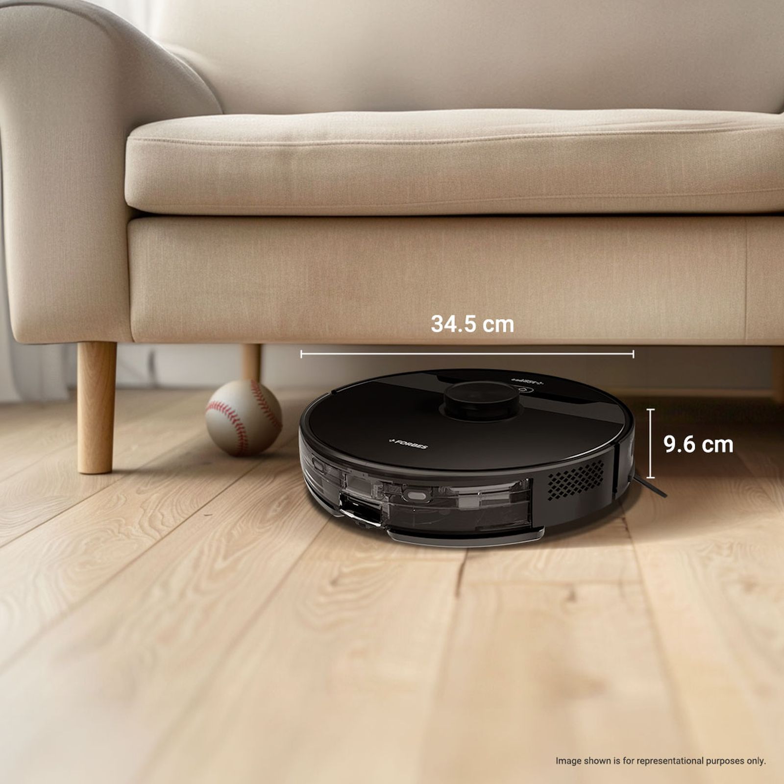 EUREKA FORBES SMARTCLEAN Robotic Vacuum Cleaner & Mop with Auto Recharging Station (Smart Voice control, Black)_6