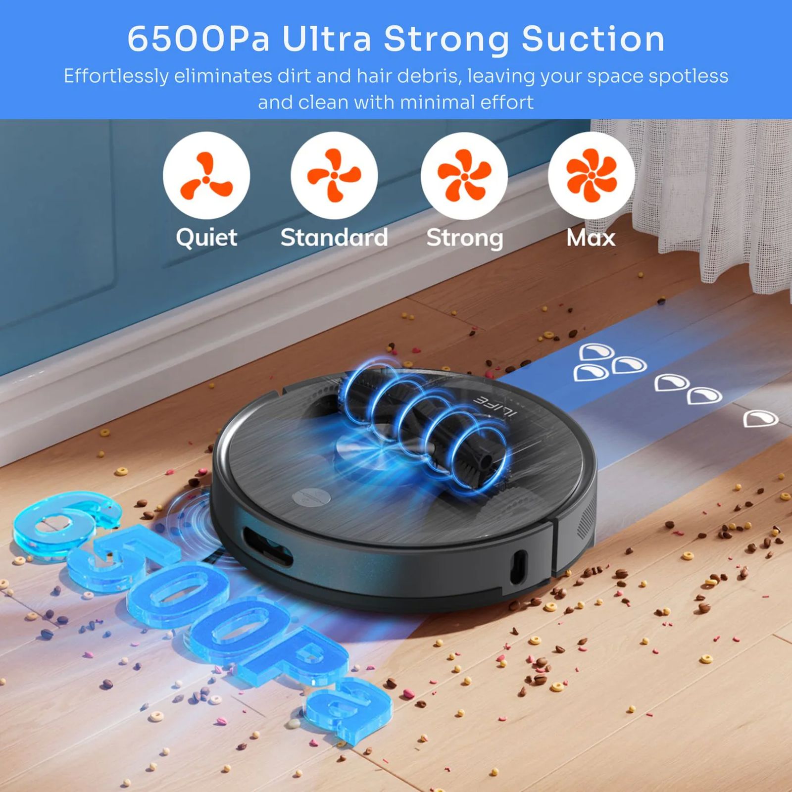 ILIFE A20 Pro Robotic Vacuum Cleaner & Mop with Wi-Fi Connectivity (Alexa & Google Assistant, Dove Gray) ILIFE A20 Pro Robotic Vacuum Cleaner & Mop with Wi-Fi Connectivity (Alexa & Google Assistant, Dove Gray)_5