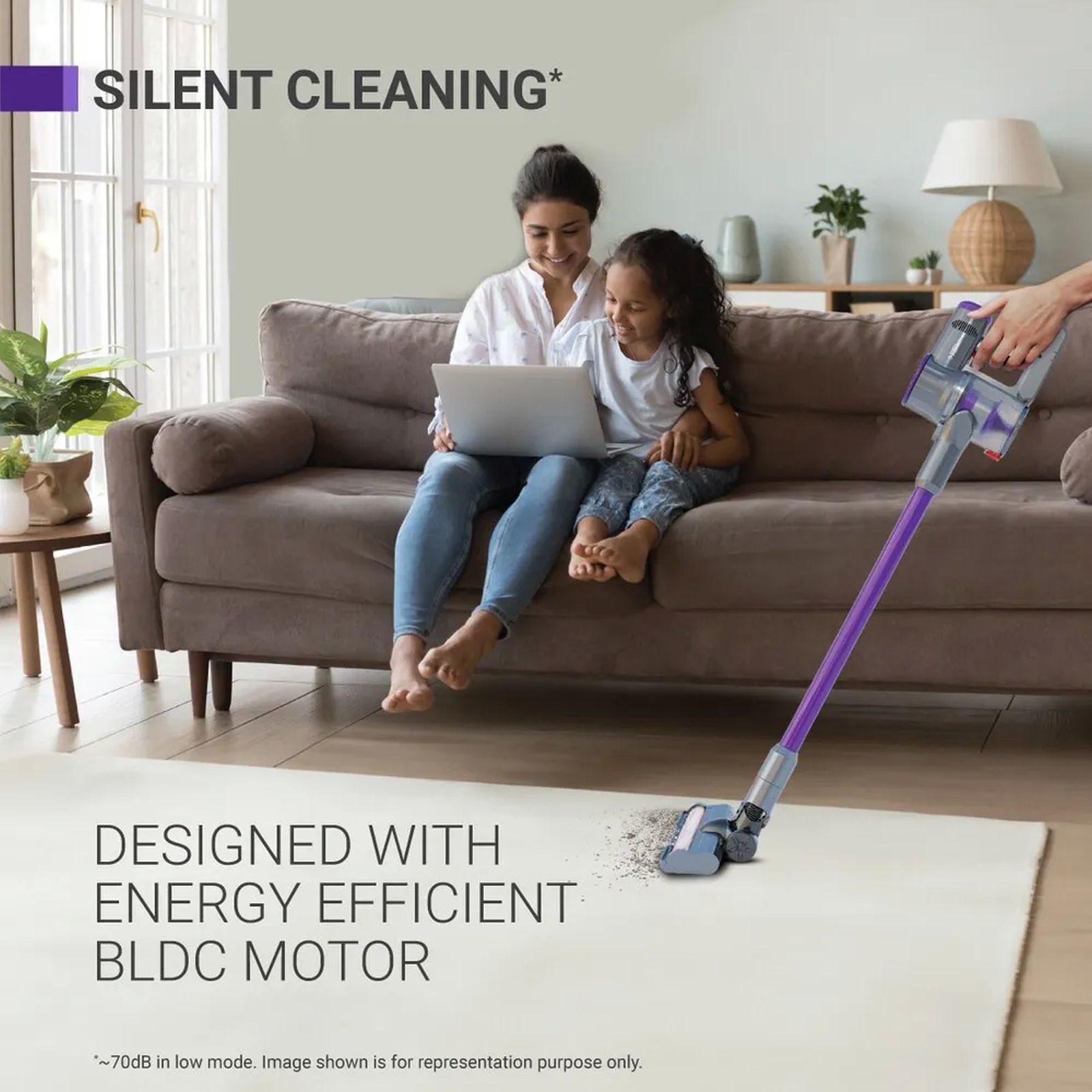EUREKA FORBES Kordfree K22 220W Cordless Dry Vacuum Cleaner with Powerful Cyclonic Technology (50 Minutes Runtime, Purple) EUREKA FORBES Kordfree K22 220W Cordless Dry Vacuum Cleaner with Powerful Cyclonic Technology (50 Minutes Runtime, Purple)_8