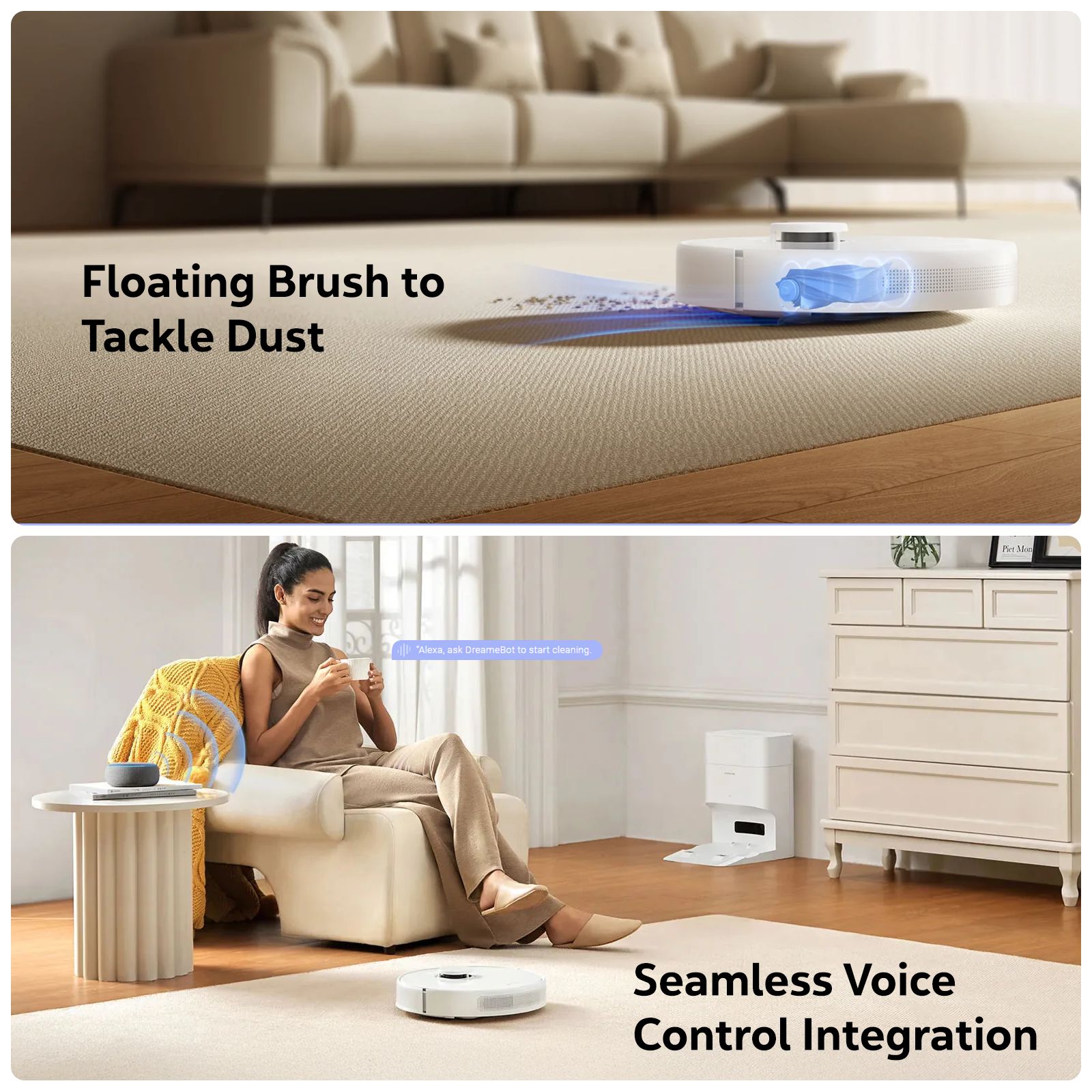 DREAME D10 Plus Gen 2 Robotic Vacuum Cleaner & Mop with Self Emptying (Pathfinder Technology, White) DREAME D10 Plus Gen 2 Robotic Vacuum Cleaner & Mop with Self Emptying (Pathfinder Technology, White)_17