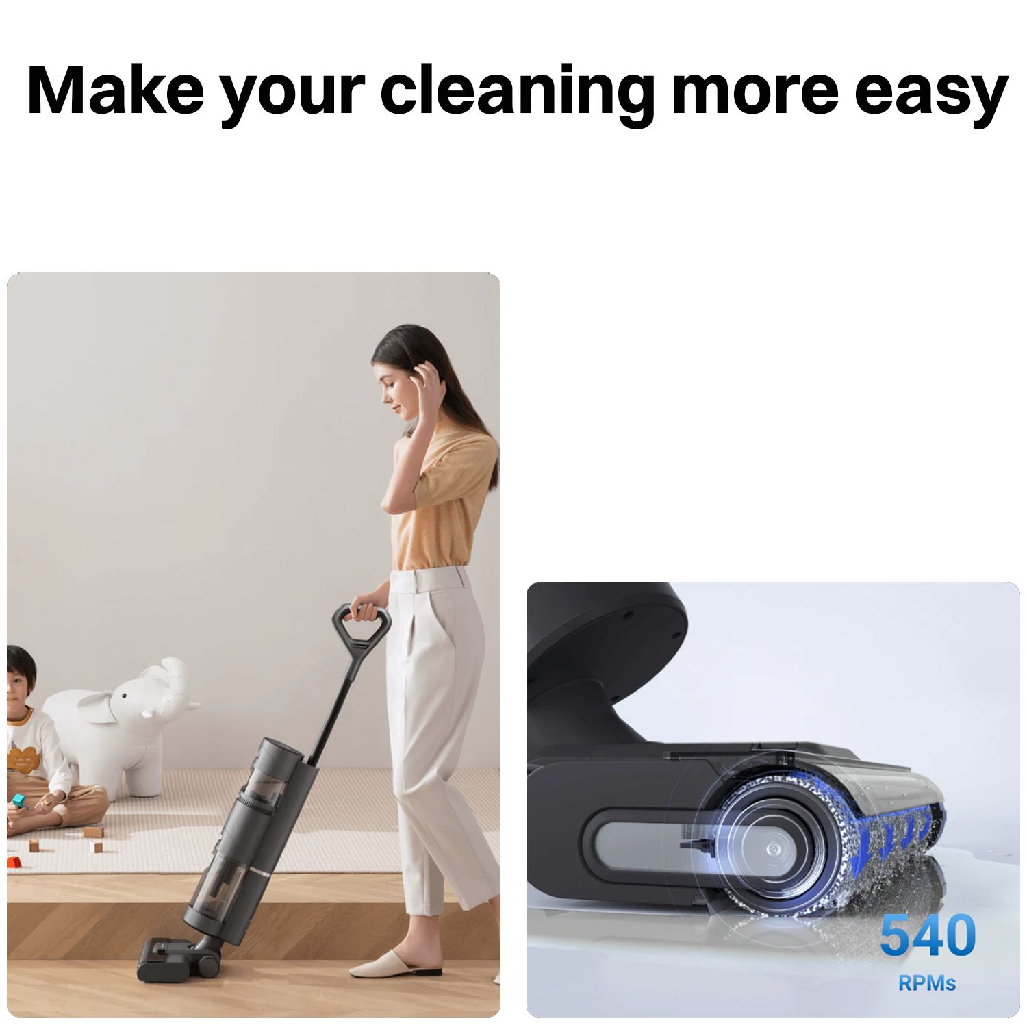 DREAME H11 Core 170W Cordless Wet & Dry Vacuum Cleaner with Enhanced Edge Cleaning (LED Display, Black)_12