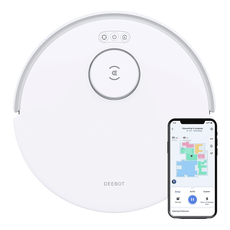 ECOVACS Deebot N20 Pro Robotic Vacuum Cleaner & Mop with ZeroTangle Anti Tangle Technology (OZMO Pro 2.0 Vibrating Mopping System, White)_1