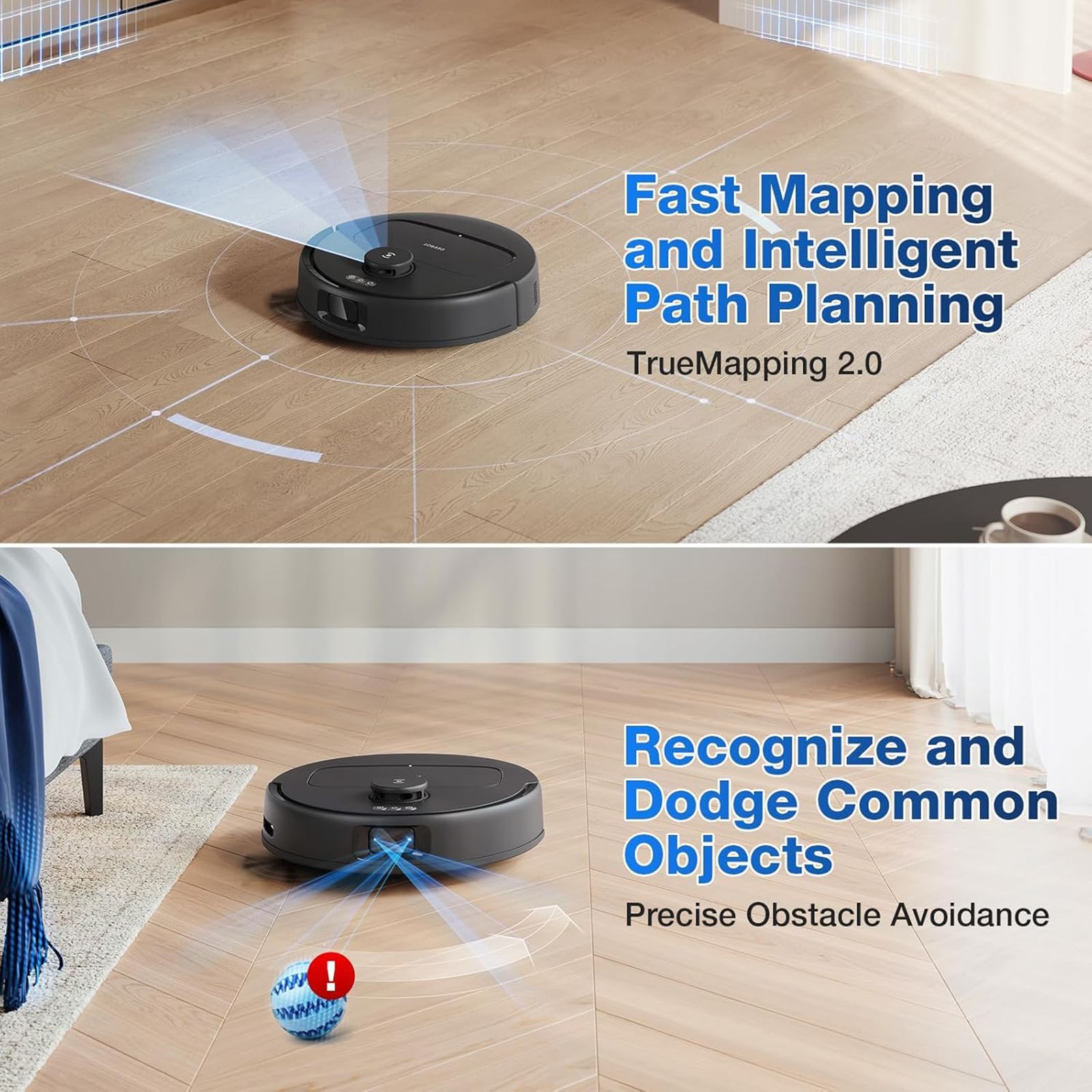 ECOVACS Deebot N30 Pro Omni Robotic Vacuum Cleaner & Mop with ZeroTangle 2.0 Technology (TrueMapping 2.0, Black) ECOVACS Deebot N30 Pro Omni Robotic Vacuum Cleaner & Mop with ZeroTangle 2.0 Technology (TrueMapping 2.0, Black)_11