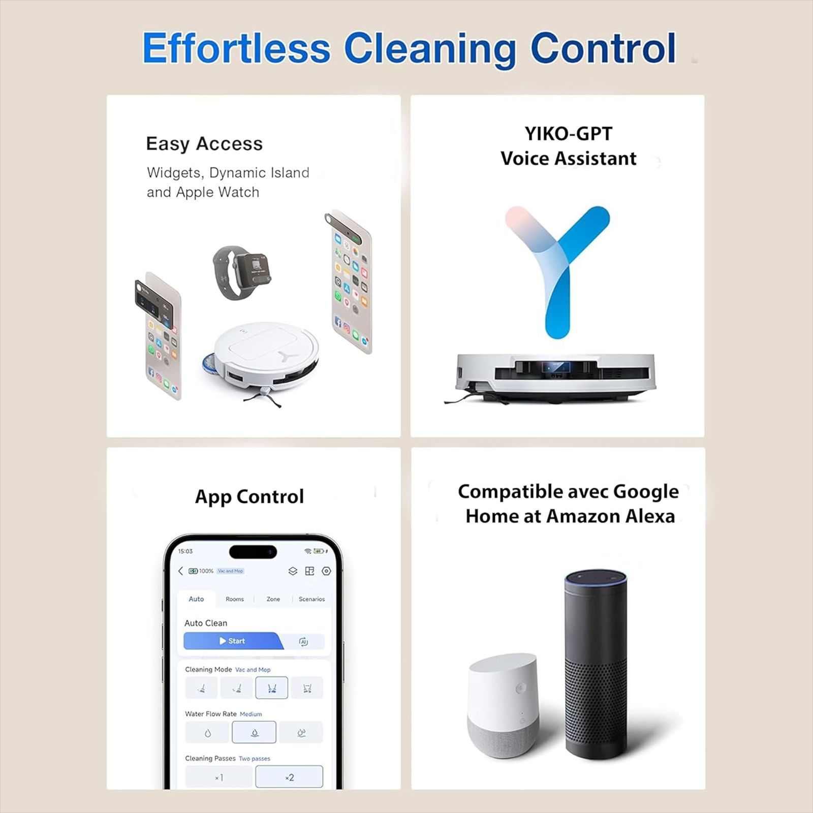 ECOVACS Deebot T50 Pro Omni Robotic Vacuum Cleaner & Mop with ZeroTangle 2.0 Technology (TruEdge 2.0, Black) ECOVACS Deebot T50 Pro Omni Robotic Vacuum Cleaner & Mop with ZeroTangle 2.0 Technology (TruEdge 2.0, Black)_4