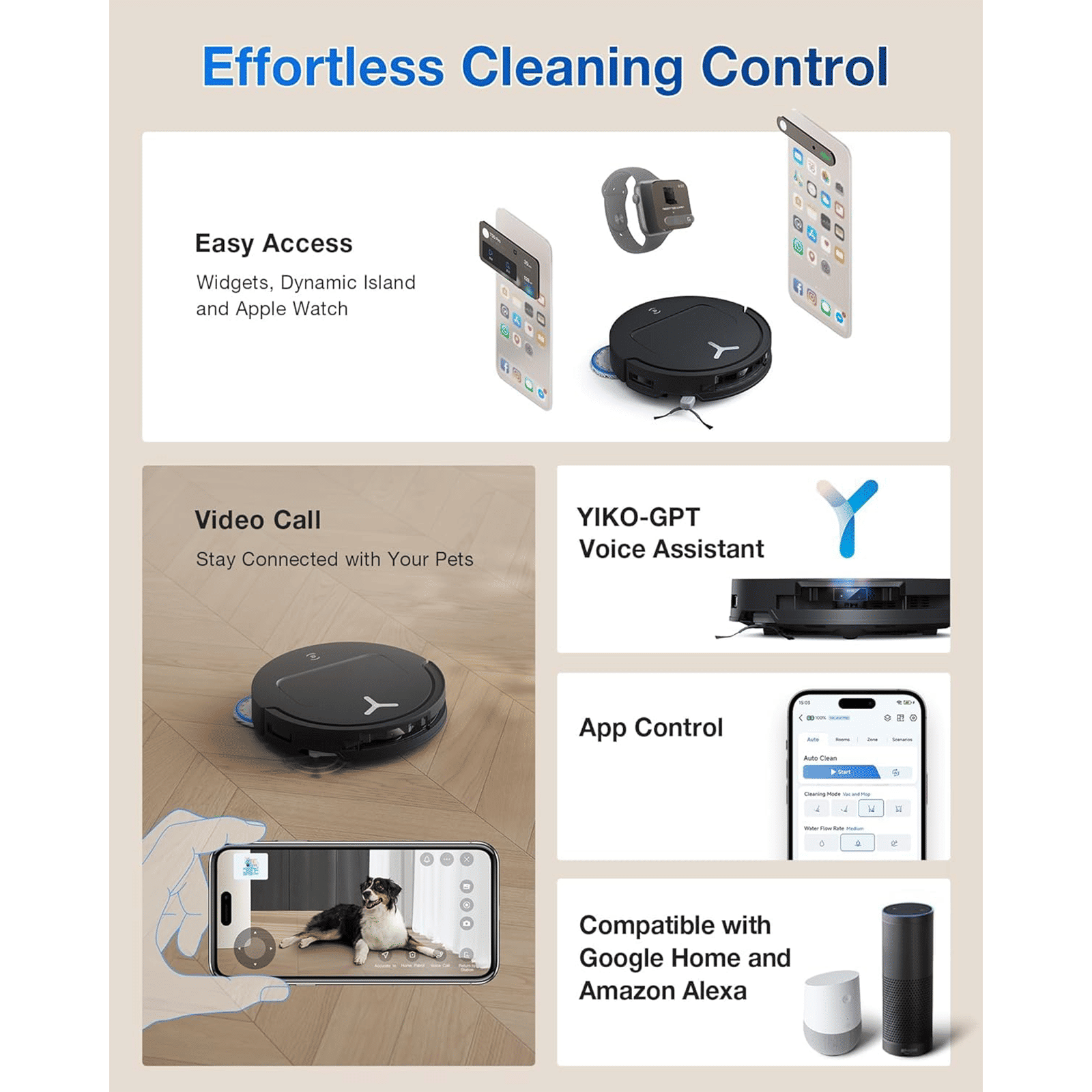 ECOVACS Deebot T50 Pro Omni Robotic Vacuum Cleaner & Mop with ZeroTangle 2.0 Technology (TruEdge 2.0, Black) ECOVACS Deebot T50 Pro Omni Robotic Vacuum Cleaner & Mop with ZeroTangle 2.0 Technology (TruEdge 2.0, Black)_5