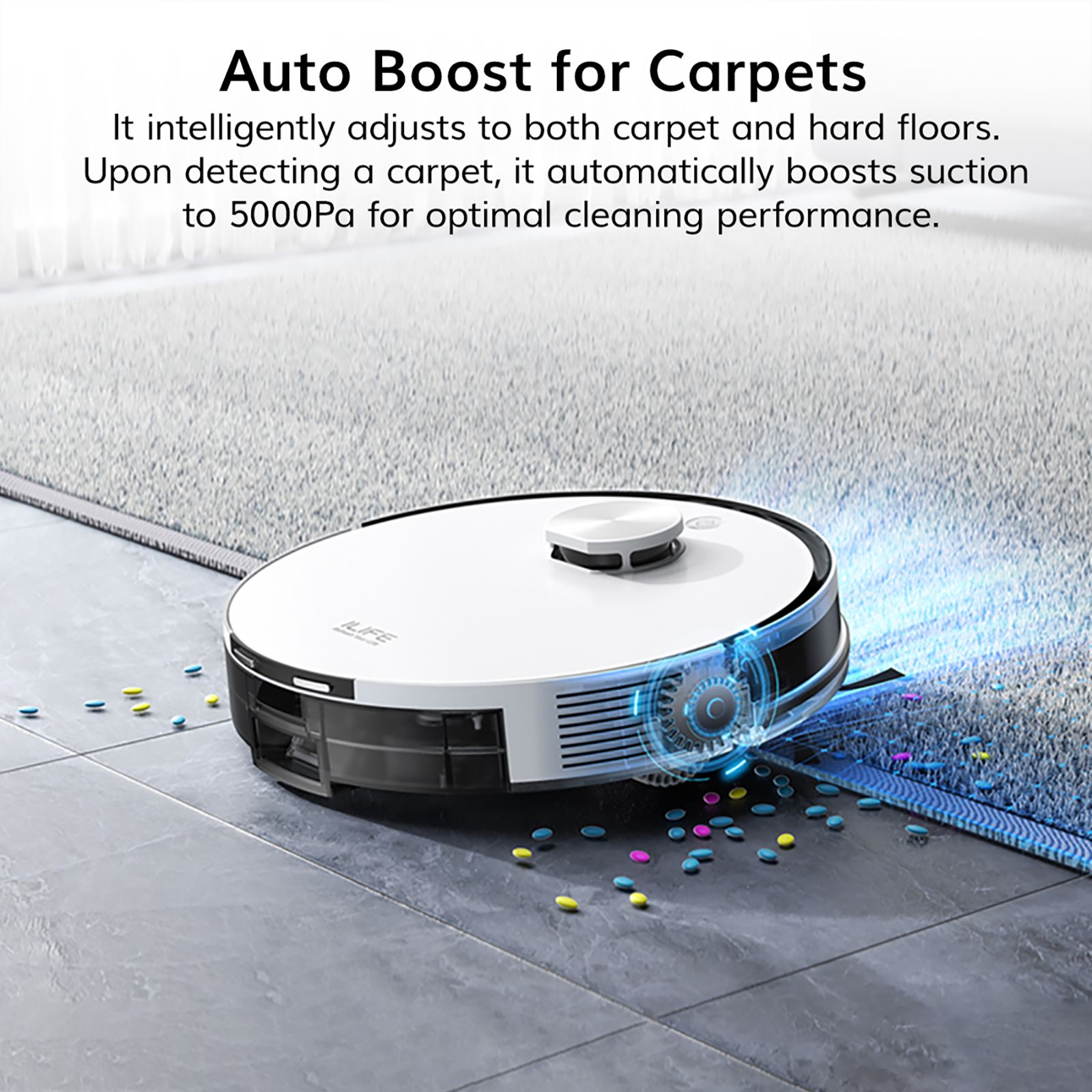 ILIFE A30 Pro Robotic Vacuum Cleaner & Mop with Self-Empty Station (Alexa & Google Assistant, White) ILIFE A30 Pro Robotic Vacuum Cleaner & Mop with Self-Empty Station (Alexa & Google Assistant, White)_10