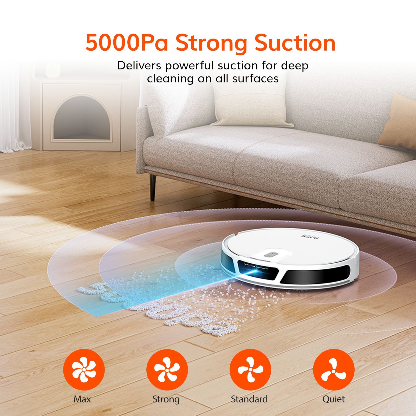 ILIFE V20 Robotic Vacuum Cleaner & Mop with Wi-Fi Connectivity (Alexa & Google Assistant, White) ILIFE V20 Robotic Vacuum Cleaner & Mop with Wi-Fi Connectivity (Alexa & Google Assistant, White)_2