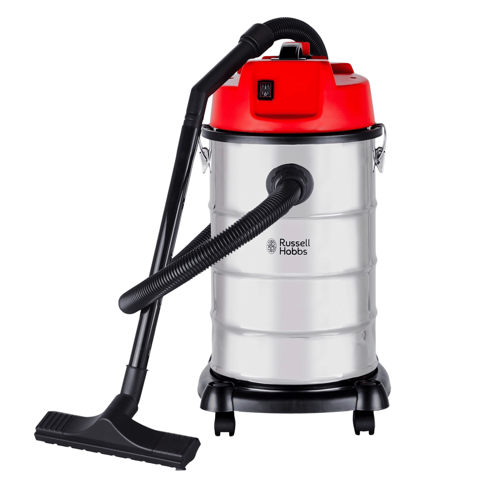 Russell Hobbs 1630W Wet & Dry Vacuum Cleaner with Integrated Blower Function (Stainless Steel Tank, Black & Red)_1