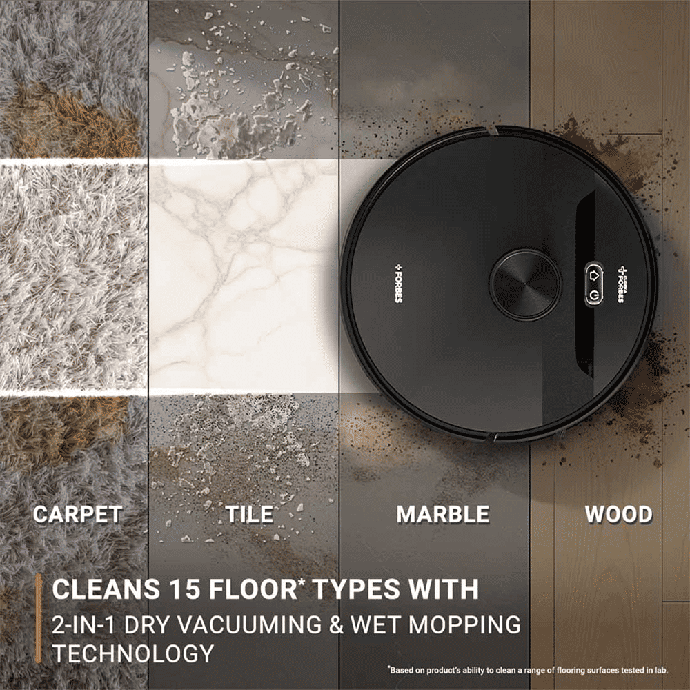 EUREKA FORBES Smartclean Pro S2 Vacuum Cleaner & Mop with Wi-Fi Connectivity (Alexa & Google Assistant Supported, Black)_3