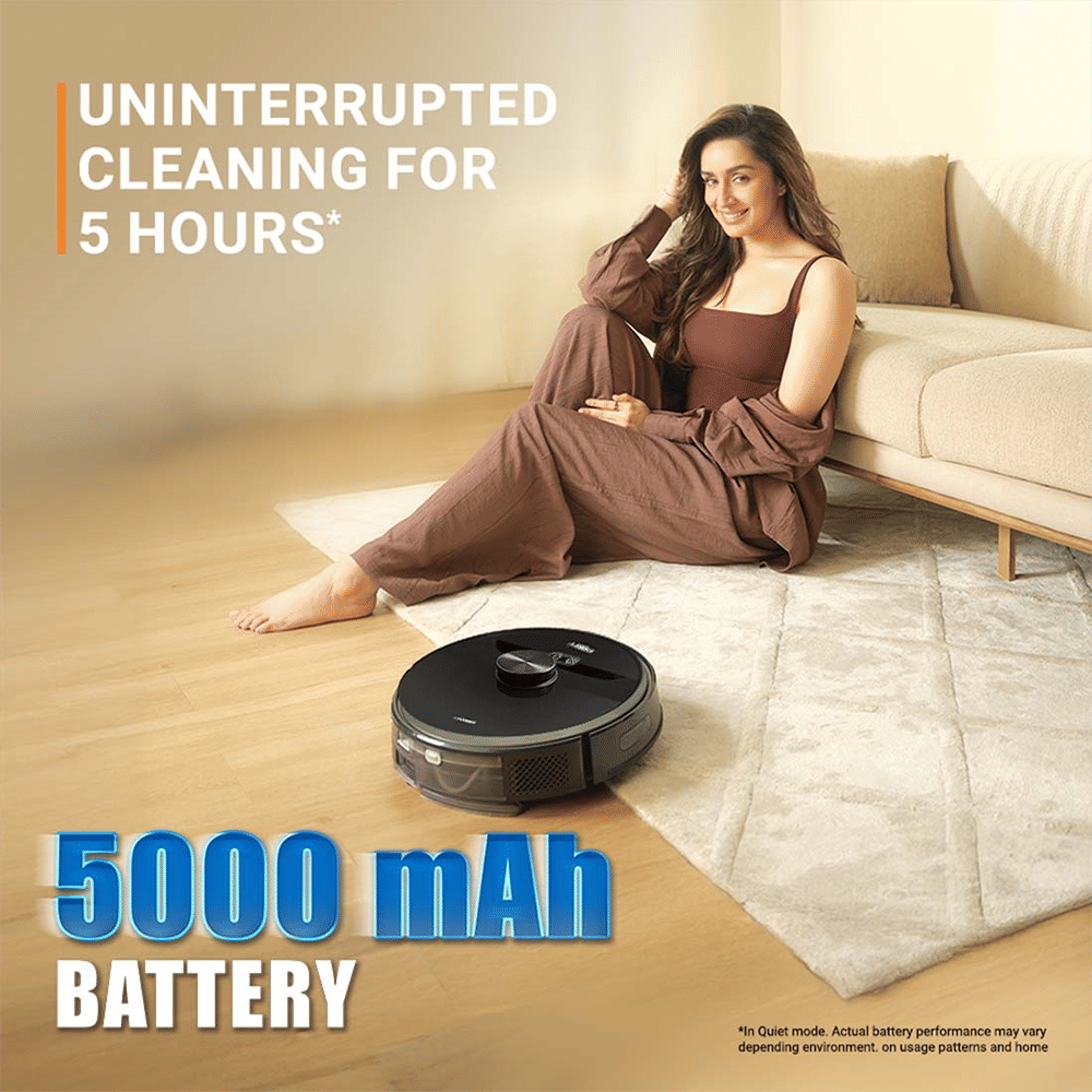 EUREKA FORBES Smartclean Pro S2 Vacuum Cleaner & Mop with Wi-Fi Connectivity (Alexa & Google Assistant Supported, Black)_4