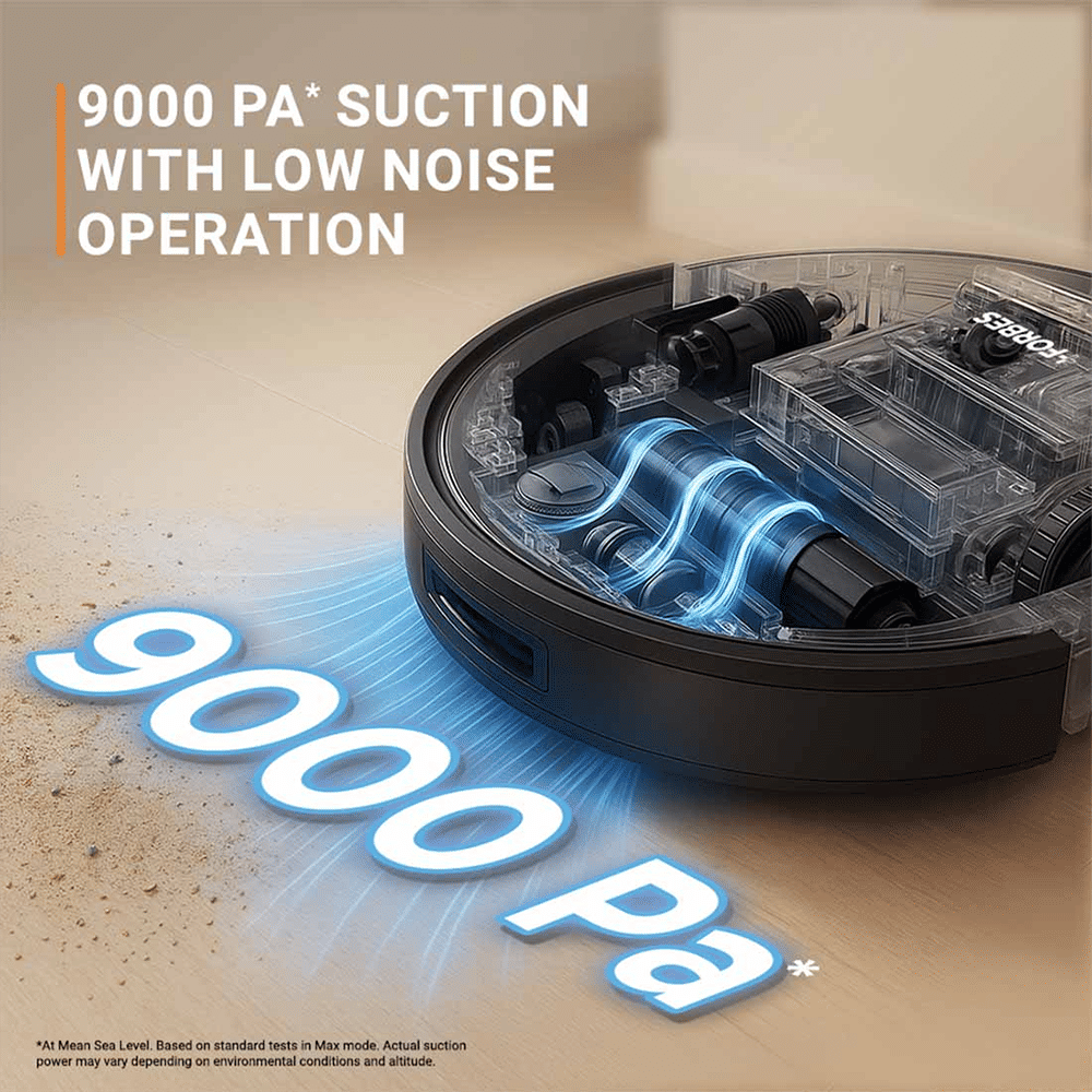 EUREKA FORBES Smartclean S2 Robotic Vacuum Cleaner & Mop with 3S Mopping Technology (AI-Powered LiDAR 3.0, Black) EUREKA FORBES Smartclean S2 Robotic Vacuum Cleaner & Mop with 3S Mopping Technology (AI-Powered LiDAR 3.0, Black)_10