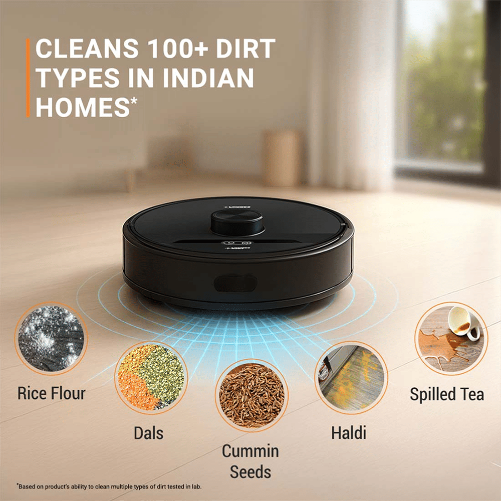 EUREKA FORBES Smartclean S2 Robotic Vacuum Cleaner & Mop with 3S Mopping Technology (AI-Powered LiDAR 3.0, Black) EUREKA FORBES Smartclean S2 Robotic Vacuum Cleaner & Mop with 3S Mopping Technology (AI-Powered LiDAR 3.0, Black)_5