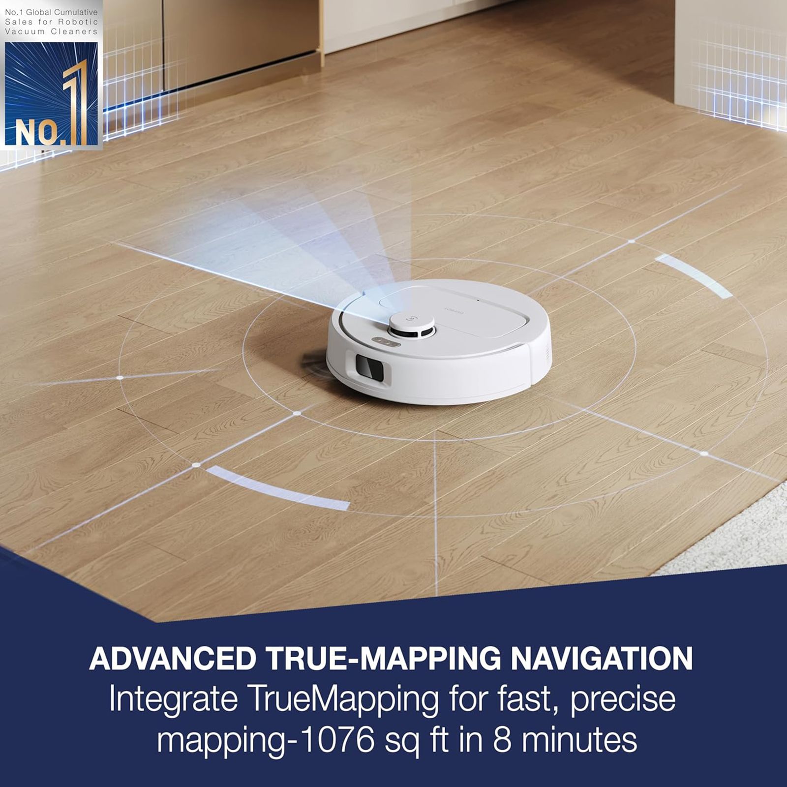 Ecovacs DEEBOT N30 Robotic Vacuum Cleaner & Mop with Advanced True-Mapping Navigation (ZeroTangle Technology 2.0, White)_6