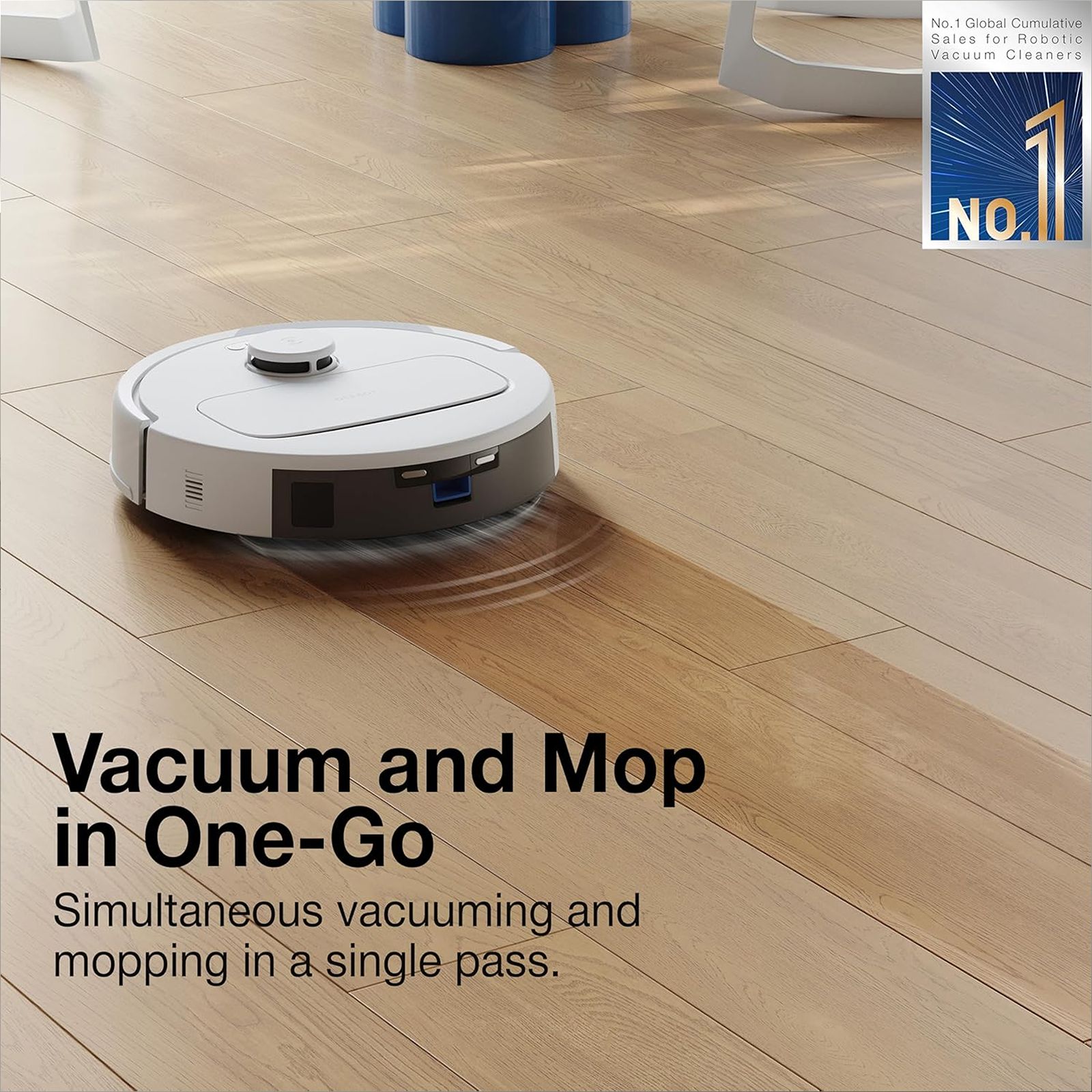 Ecovacs DEEBOT N30 PLUS Robotic Vacuum Cleaner & Mop with Advanced TrueMapping & Quick Mapping (ZeroTangle Technology 2.0, White) Ecovacs DEEBOT N30 PLUS Robotic Vacuum Cleaner & Mop with Advanced TrueMapping & Quick Mapping (ZeroTangle Technology 2.0, White)_7