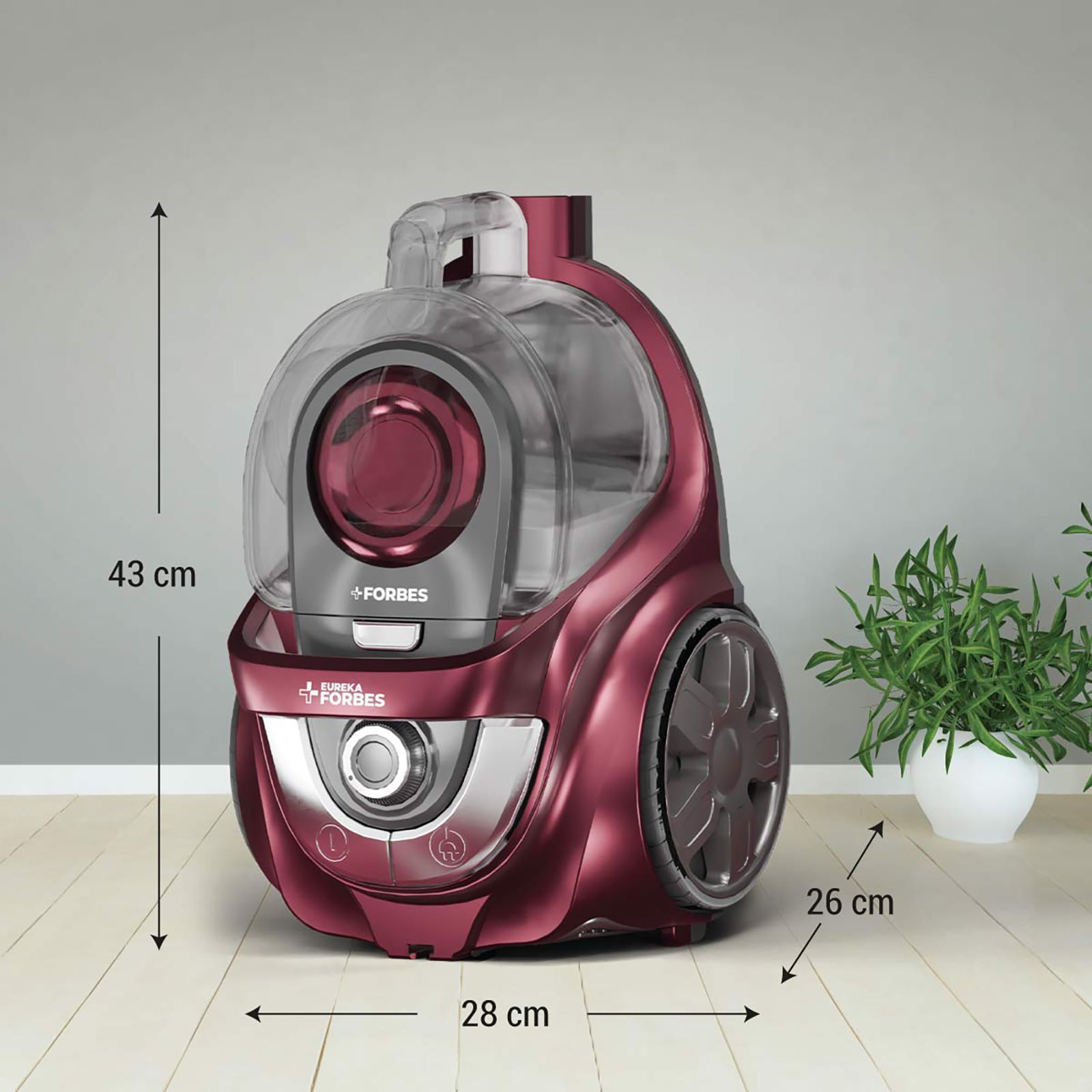 Eureka Forbes Tornado 1200W Dry Vacuum Cleaner with Cyclonic Technology (Auto Cord Winder, Purple) Eureka Forbes Tornado 1200W Dry Vacuum Cleaner with Cyclonic Technology (Auto Cord Winder, Purple)_9