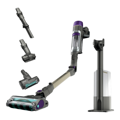 Shark Primus AED 380W Cordless Dry Vacuum Cleaner with Auto-Empty System (MultiFLEX Wand, Gray & Gold)