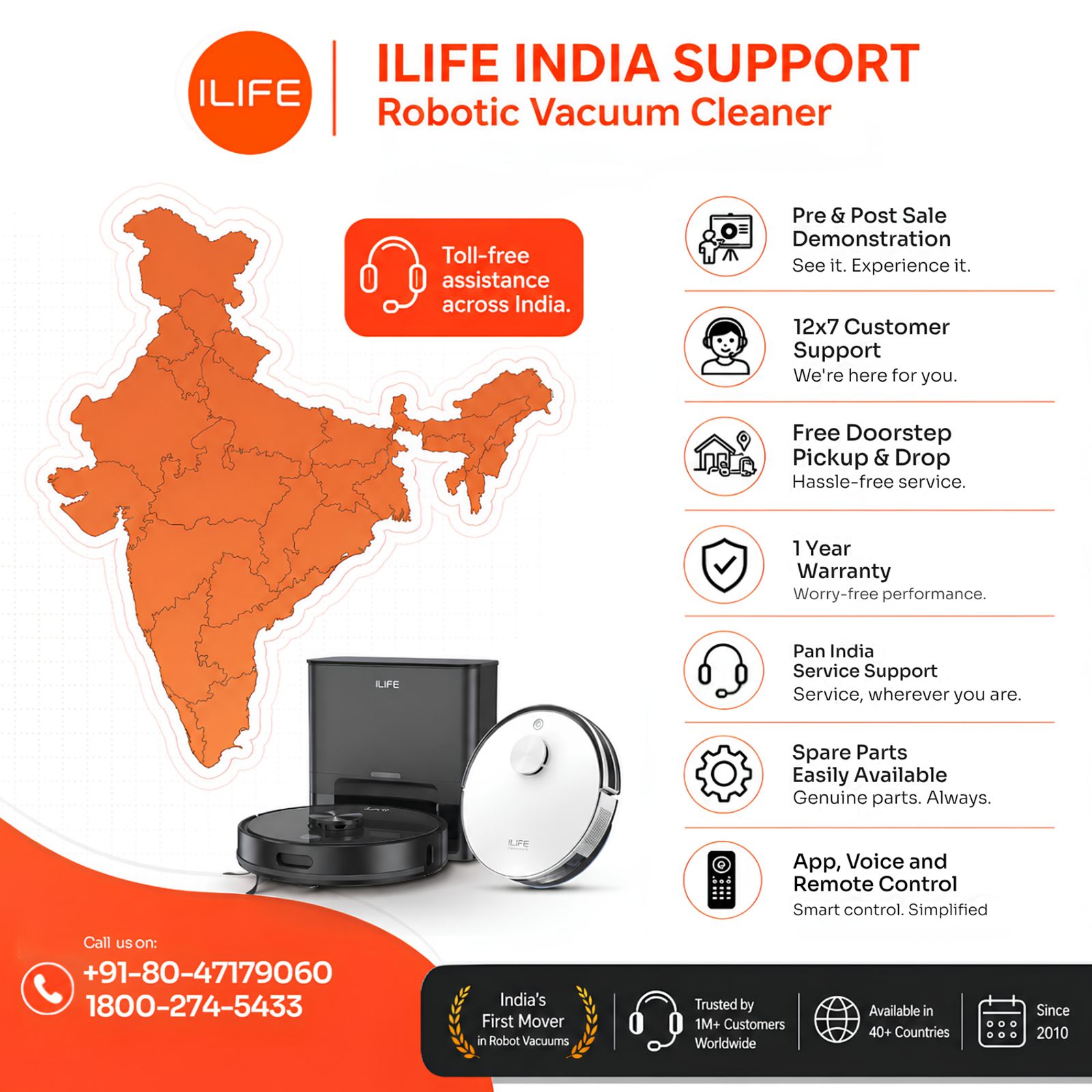 ILIFE A30 Robotic Vacuum Cleaner & Mop with Auto Dock Recharging (Multi-Floor Mapping, White) ILIFE A30 Robotic Vacuum Cleaner & Mop with Auto Dock Recharging (Multi-Floor Mapping, White)_12